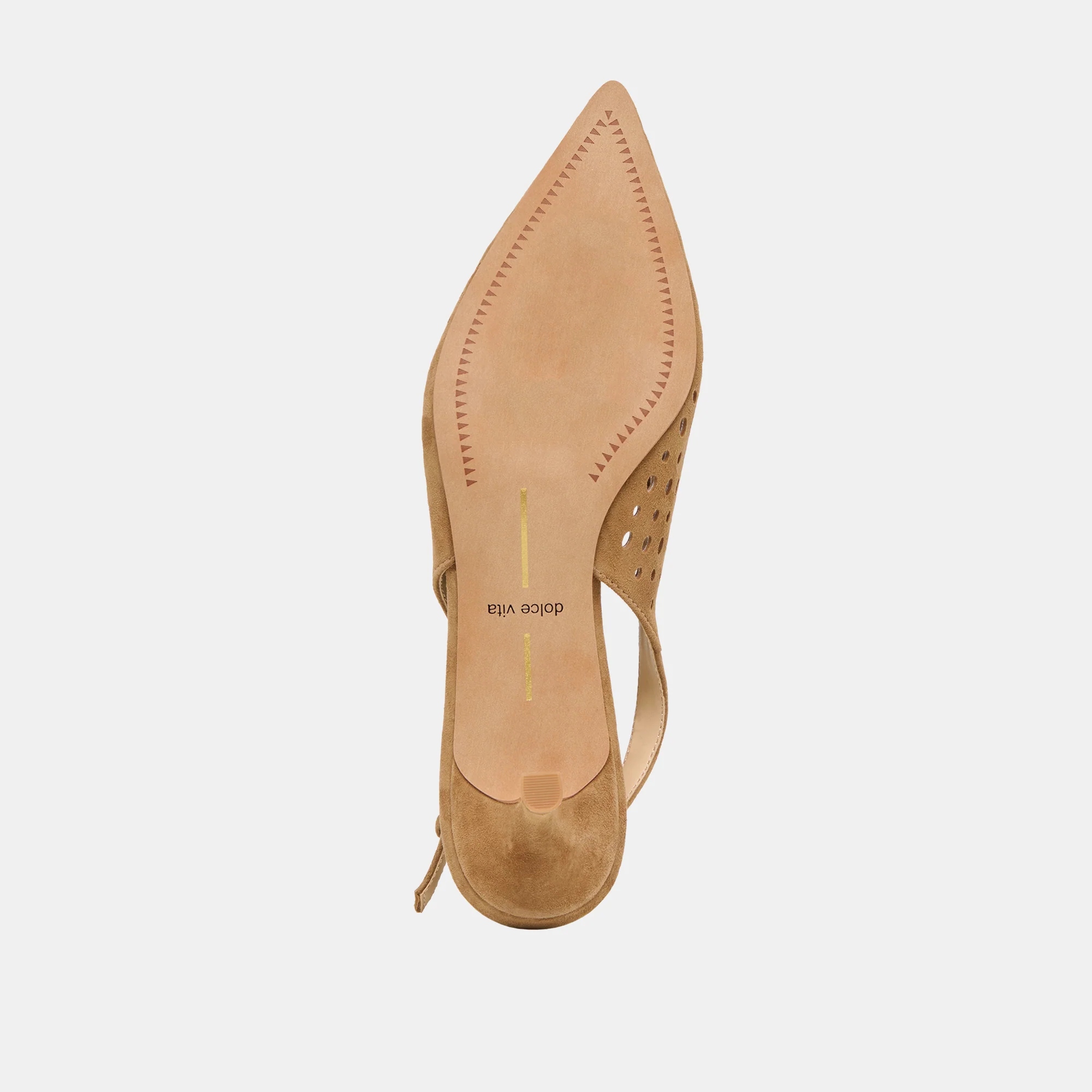 ALENNA PERF LIGHT BROWN SUEDE - Image 9
