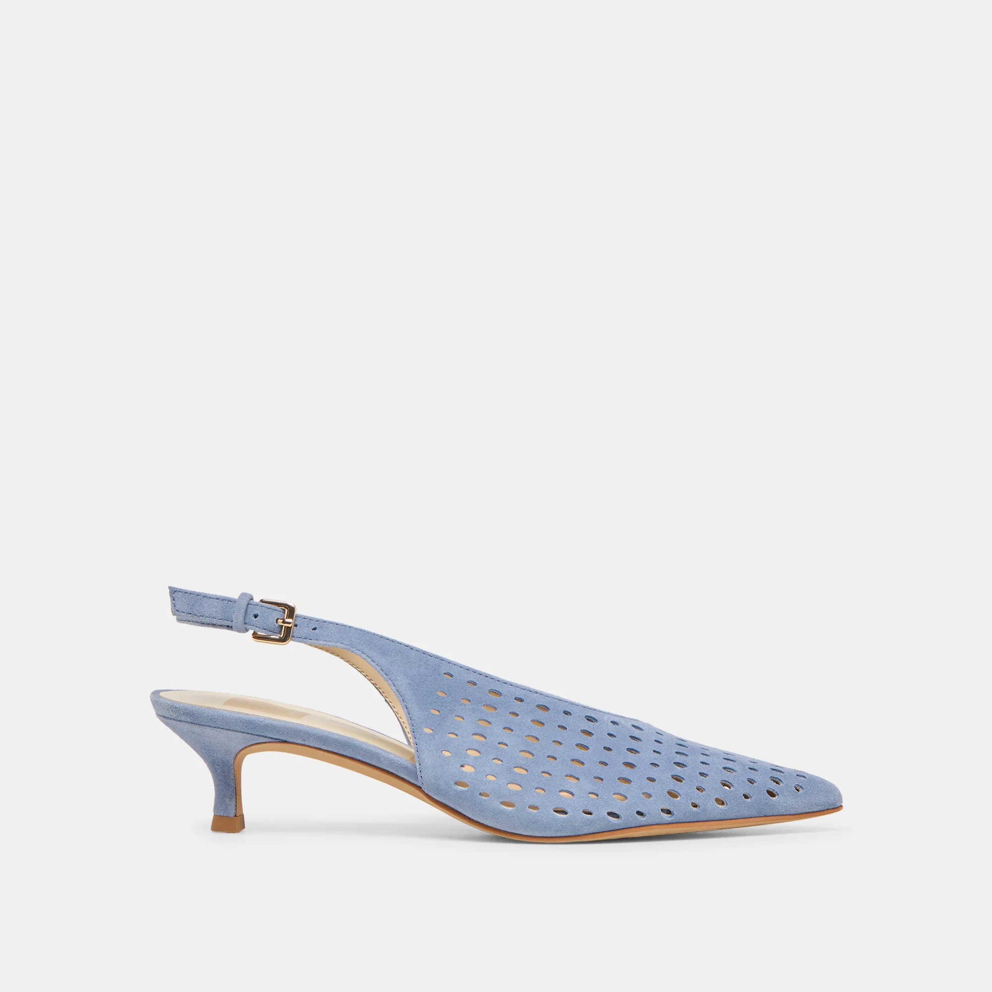 ALENNA PERF PERIWINKLE SUEDE
