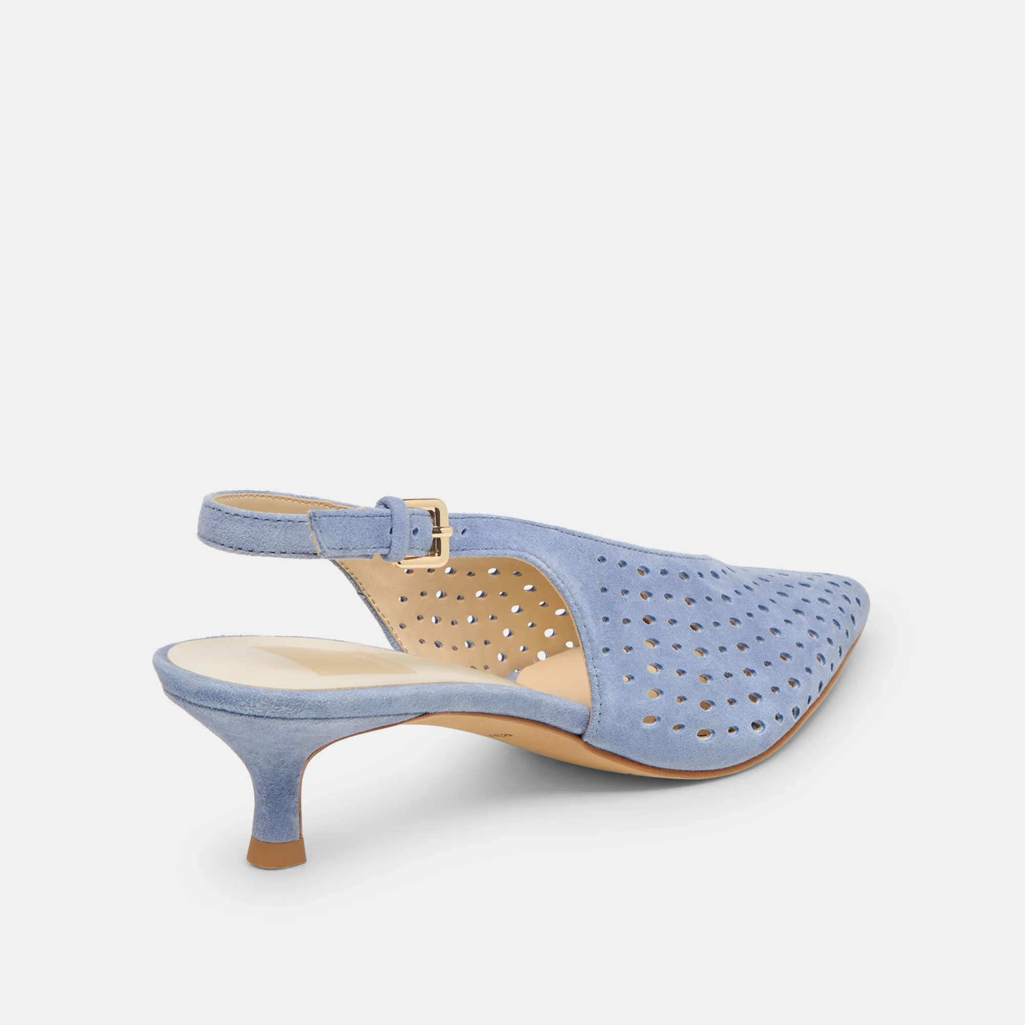 ALENNA PERF PERIWINKLE SUEDE - Image 3