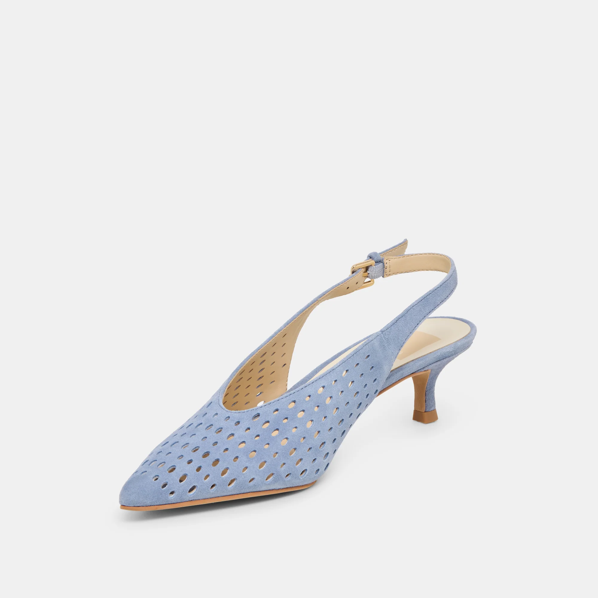 ALENNA PERF PERIWINKLE SUEDE - Image 4