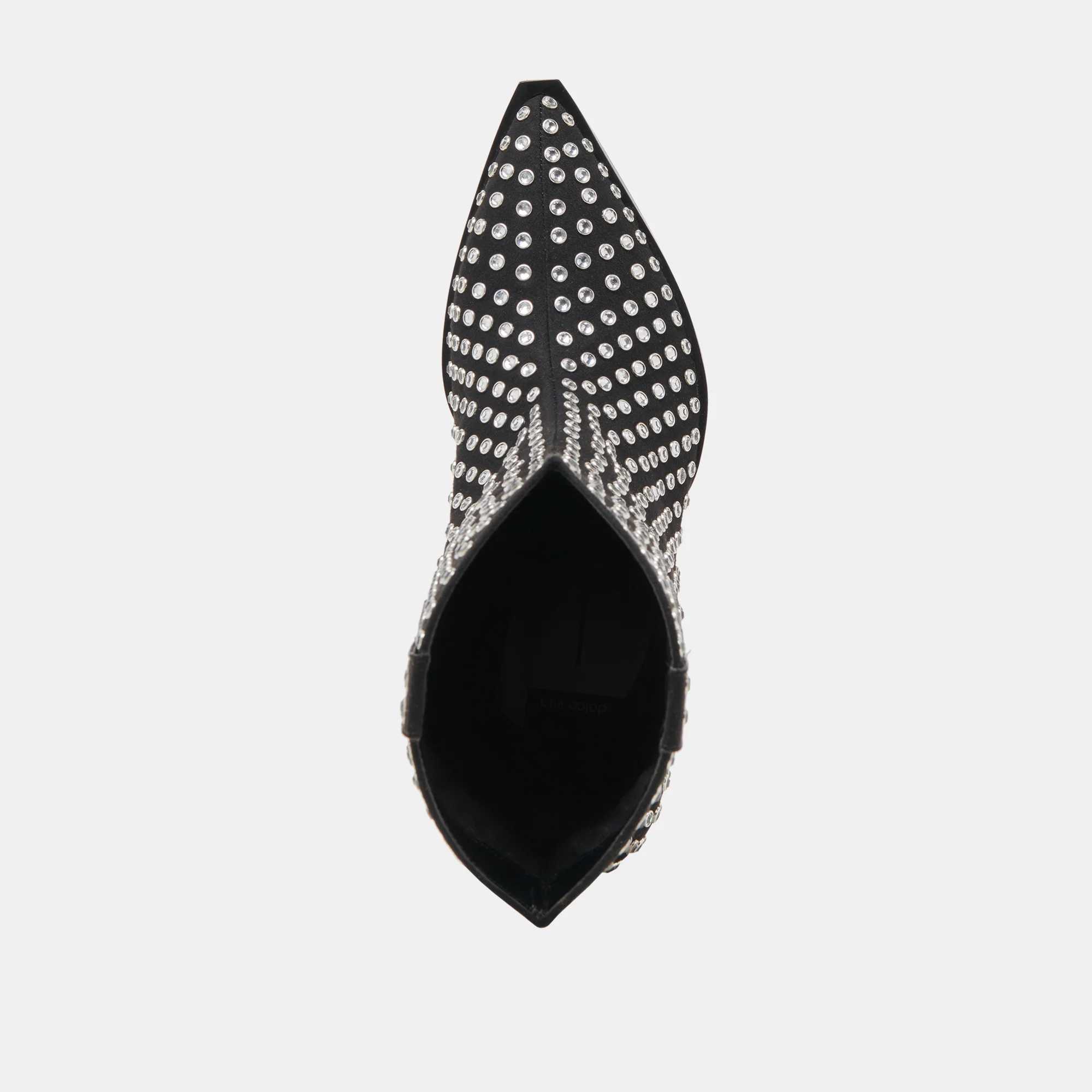 ANZEL CRYSTAL STUD BLACK LEATHER - Image 8