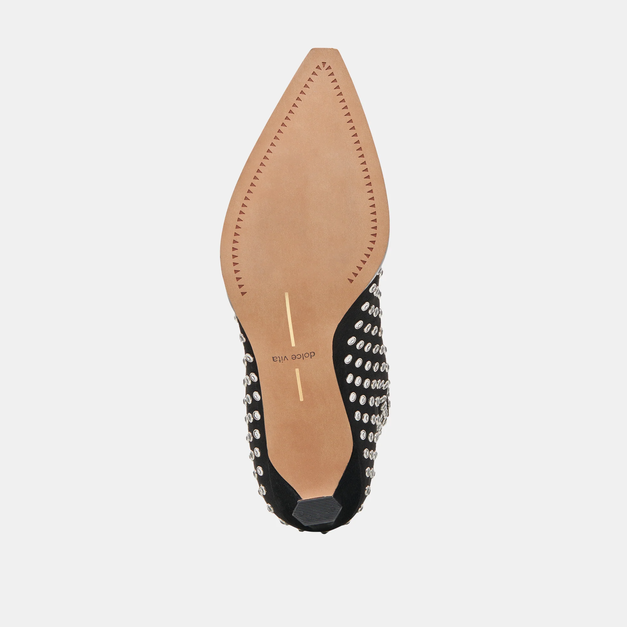 ANZEL CRYSTAL STUD BLACK LEATHER - Image 9