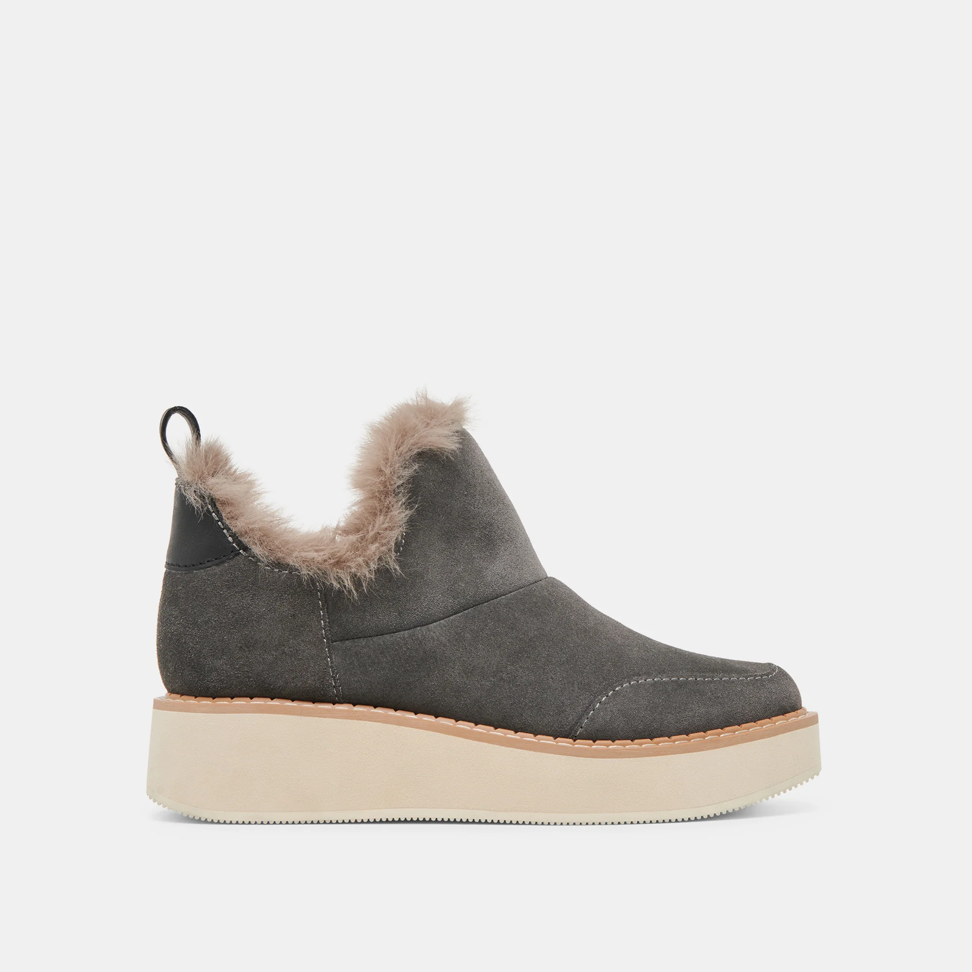 ARDY PLUSH CHARCOAL SUEDE