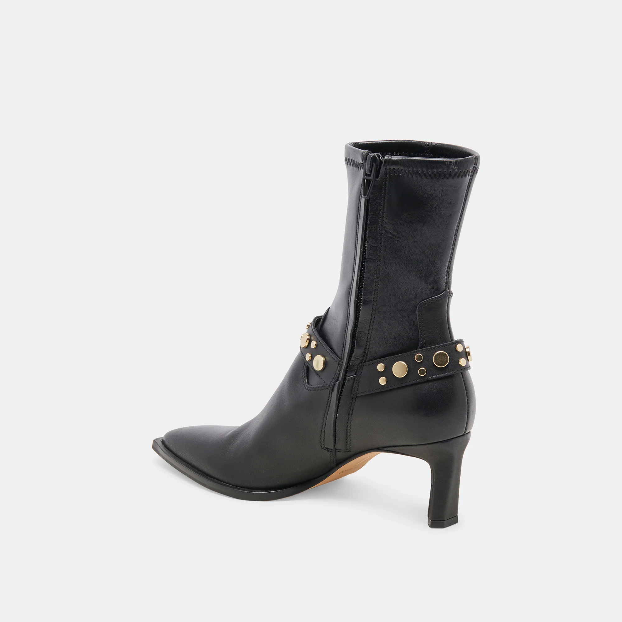 ARYA STUD BLACK LEATHER - Image 5