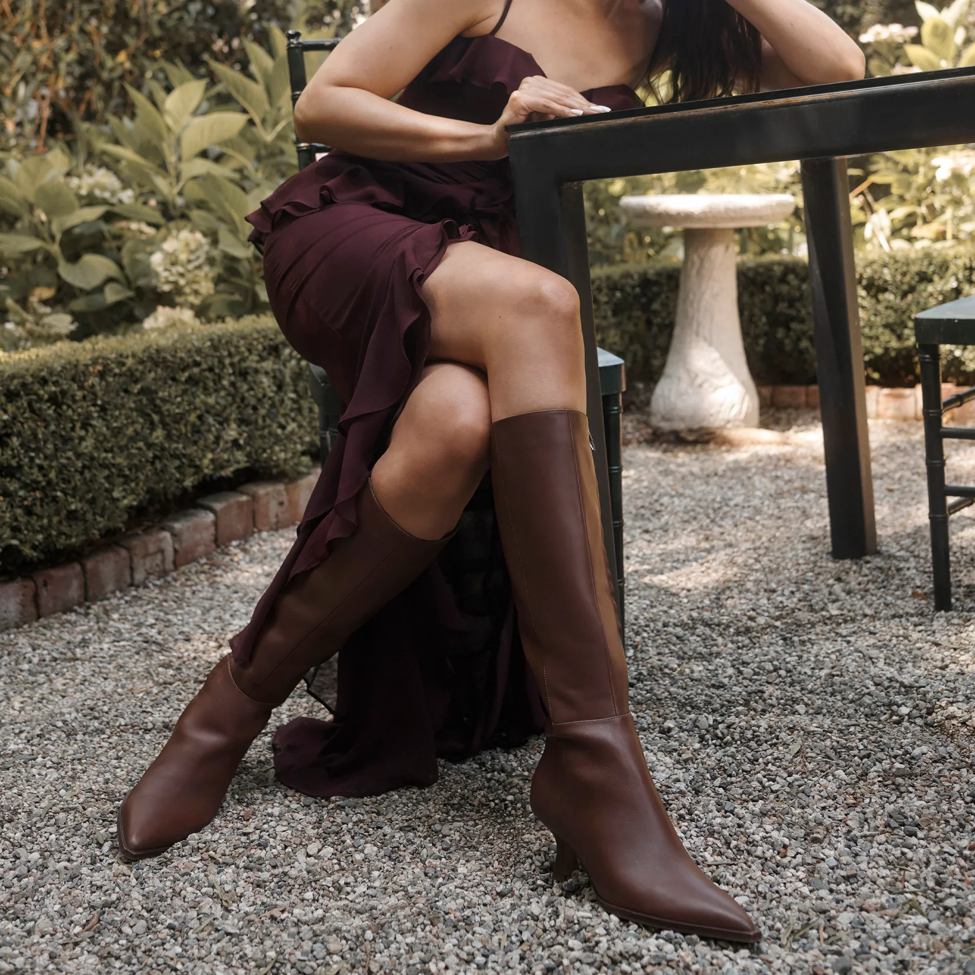 AUGGIE NARROW CALF CHOCOLATE LEATHER - Image 5