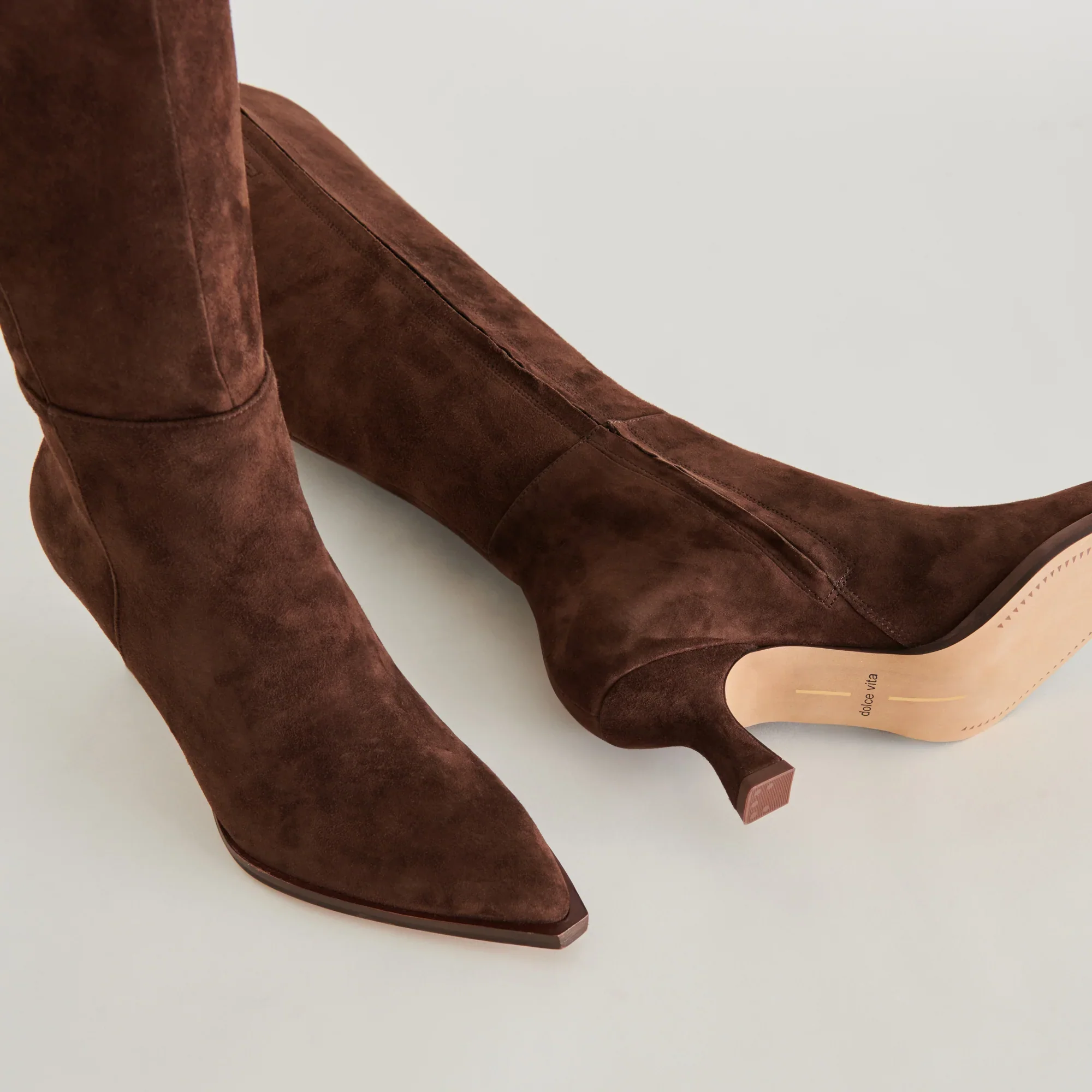 AUGGIE WIDE CALF DARK BROWN SUEDE - Image 11