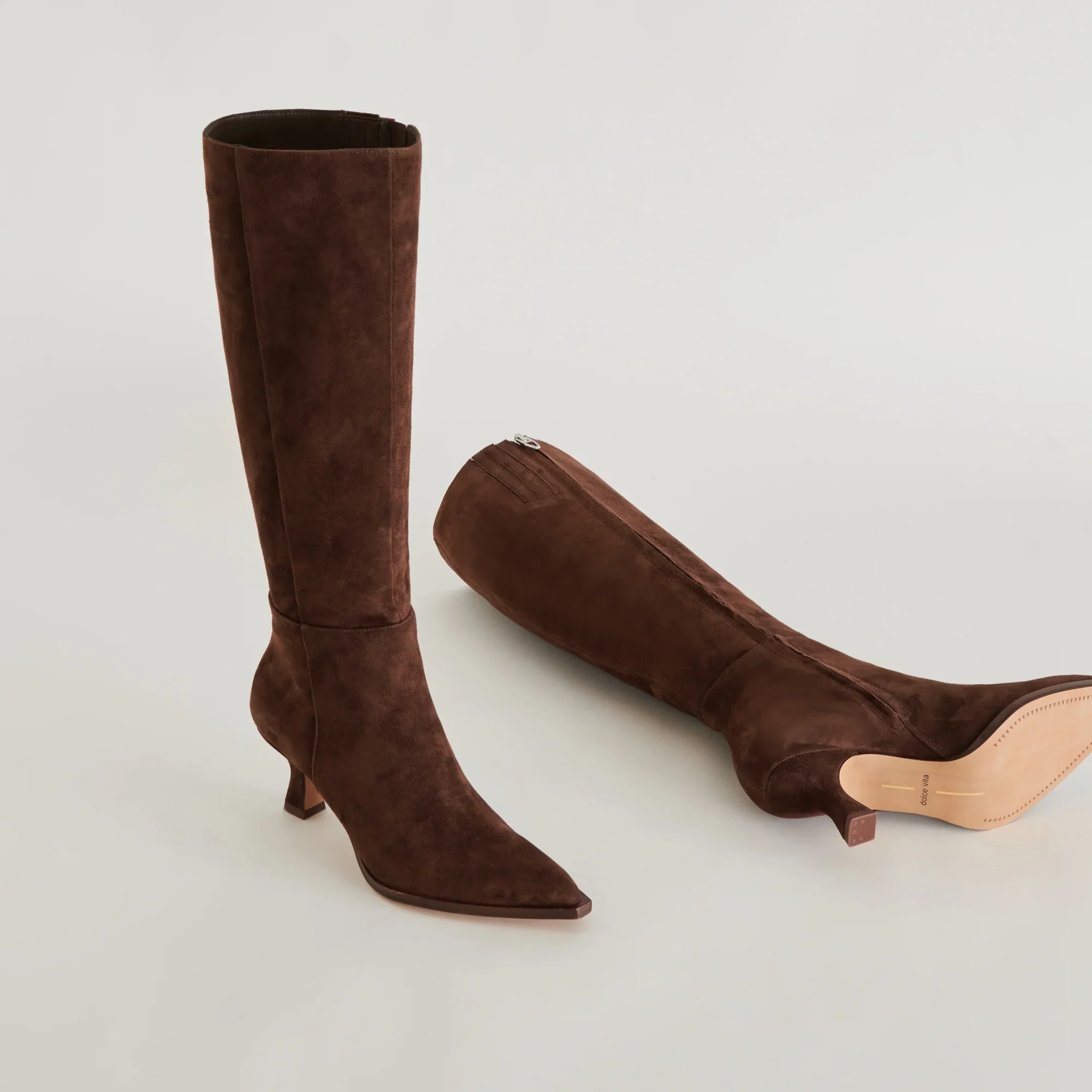 AUGGIE WIDE CALF DARK BROWN SUEDE - Image 13