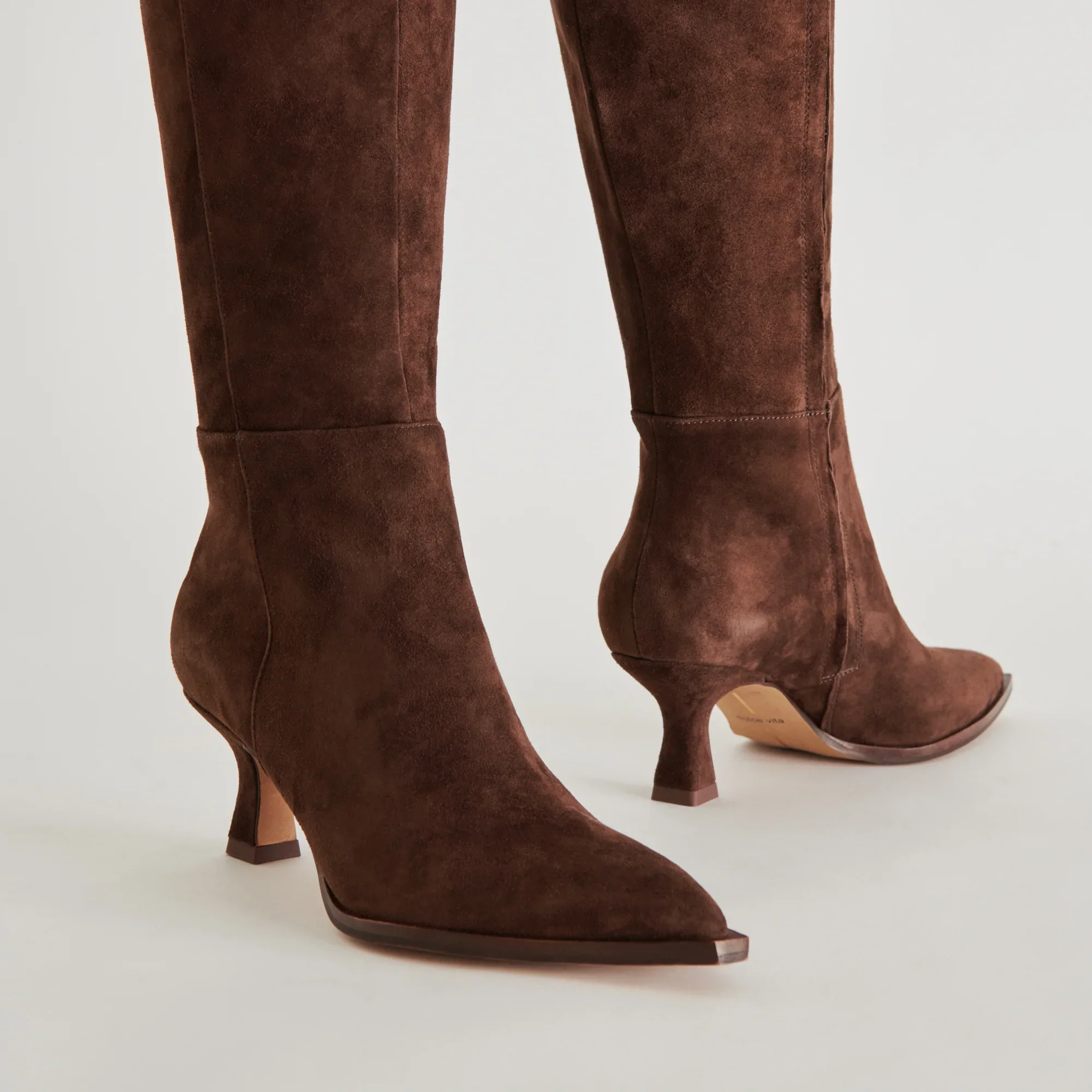 AUGGIE WIDE CALF DARK BROWN SUEDE - Image 15