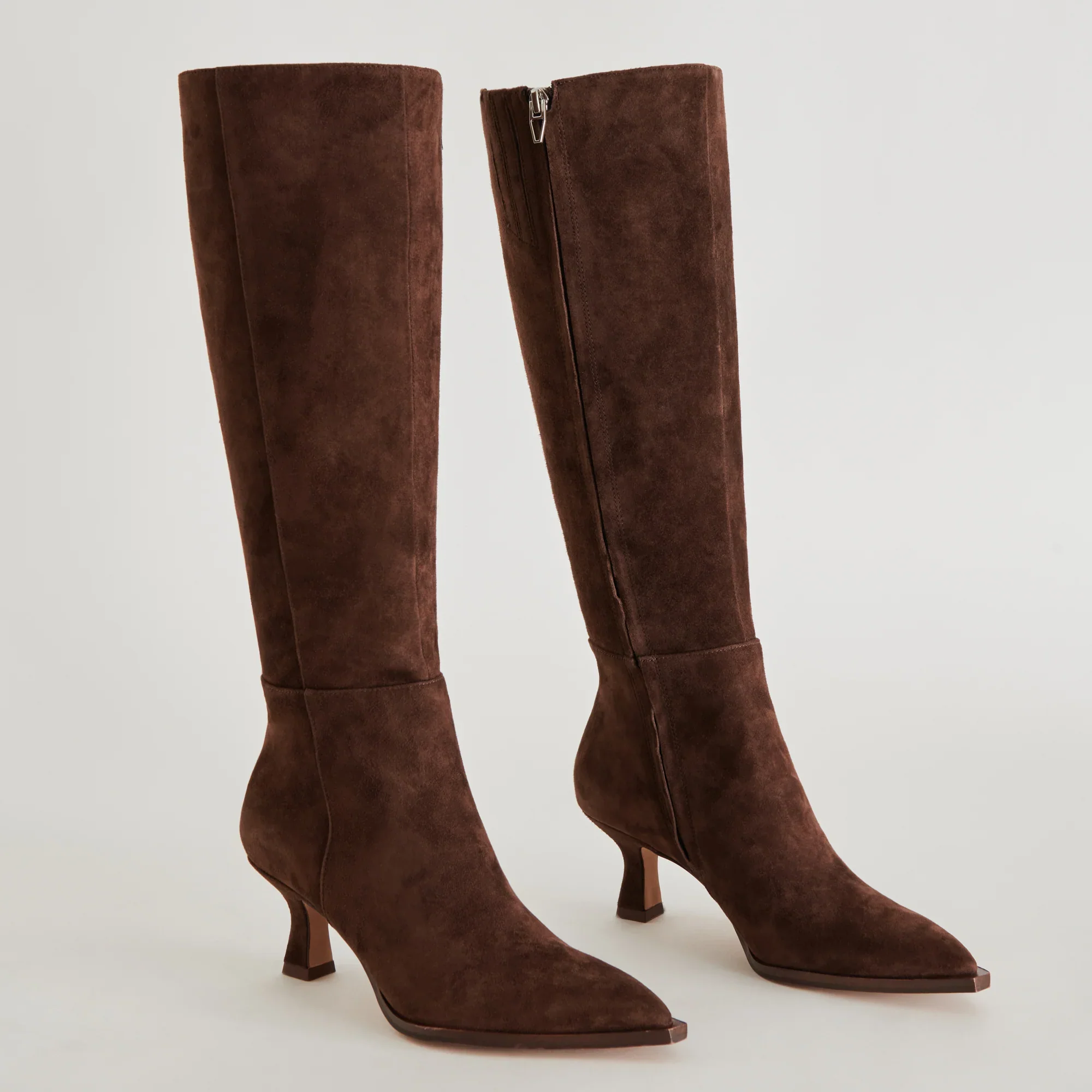 AUGGIE WIDE CALF DARK BROWN SUEDE - Image 2