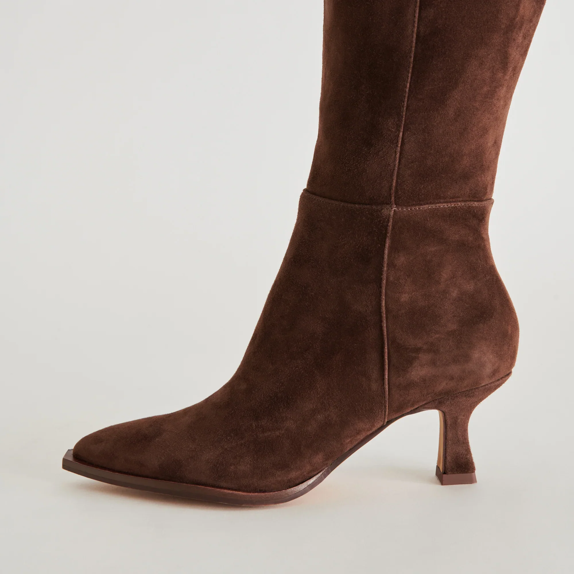 AUGGIE WIDE CALF DARK BROWN SUEDE - Image 4