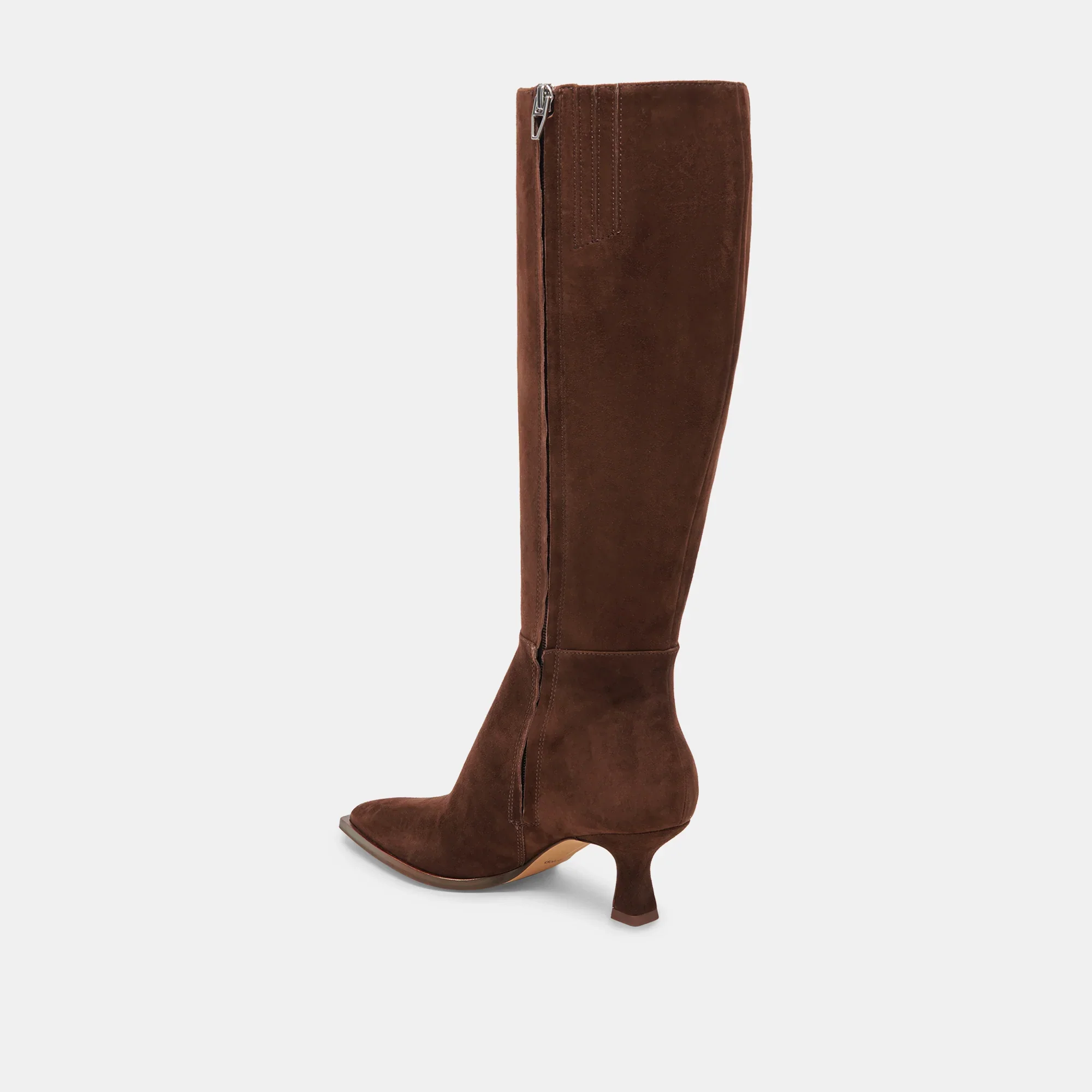 AUGGIE WIDE CALF DARK BROWN SUEDE - Image 9