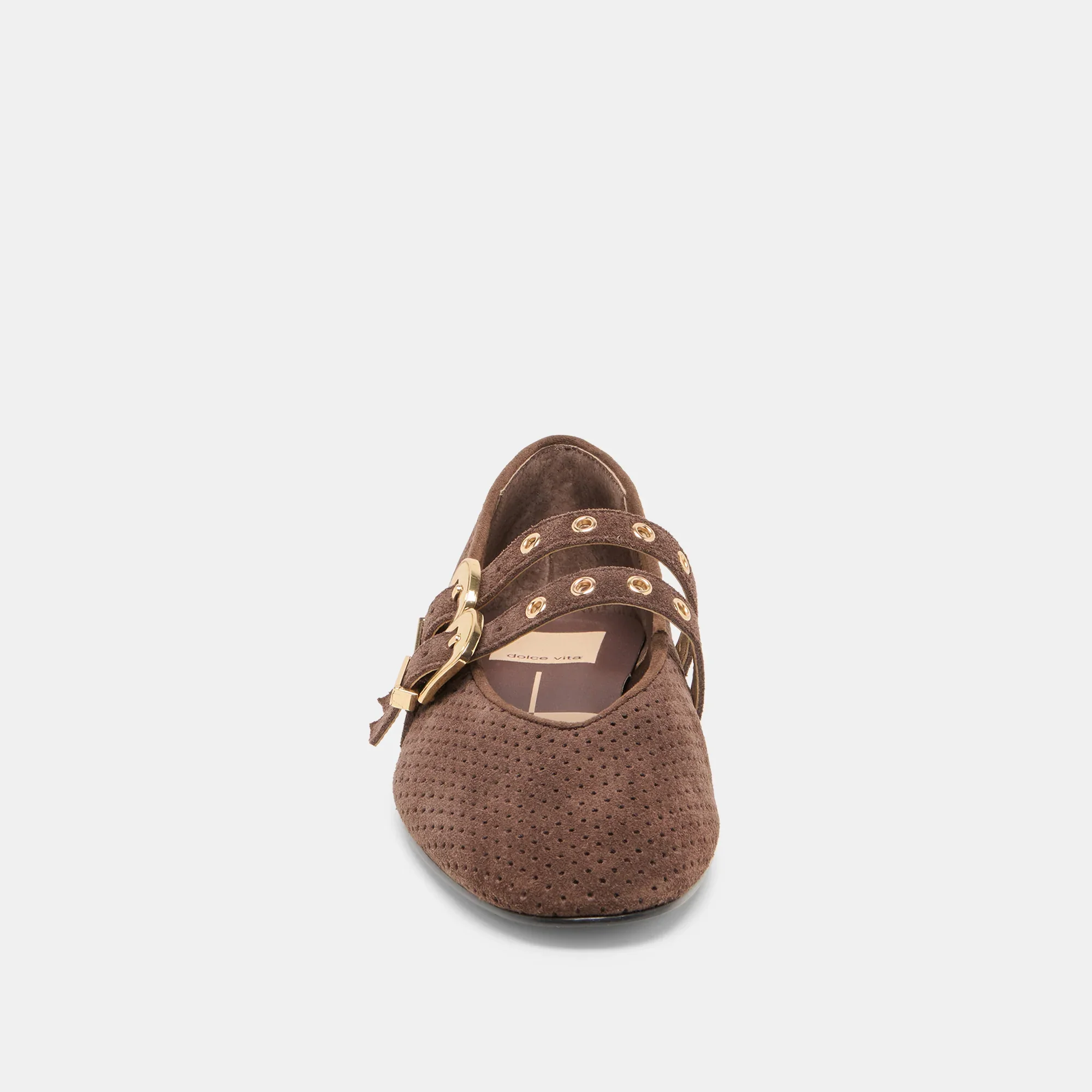 BAYLEE GROMMET DARK BROWN SUEDE - Image 9