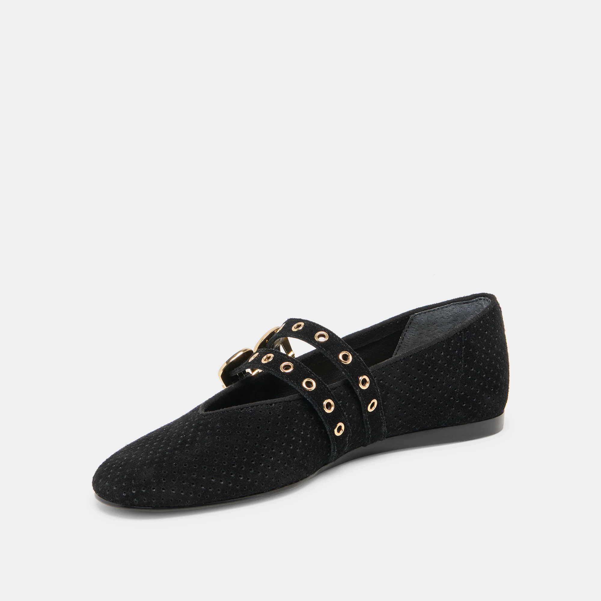 BAYLEE GROMMET ONYX PERF SUEDE - Image 4