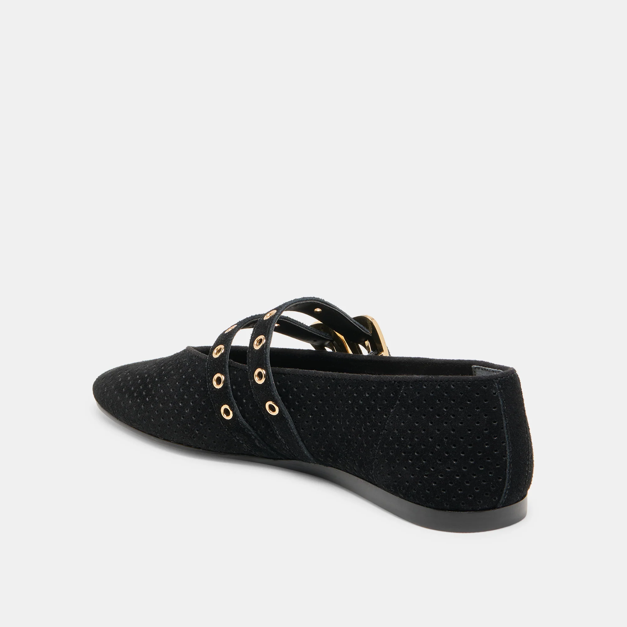 BAYLEE GROMMET ONYX PERF SUEDE - Image 5
