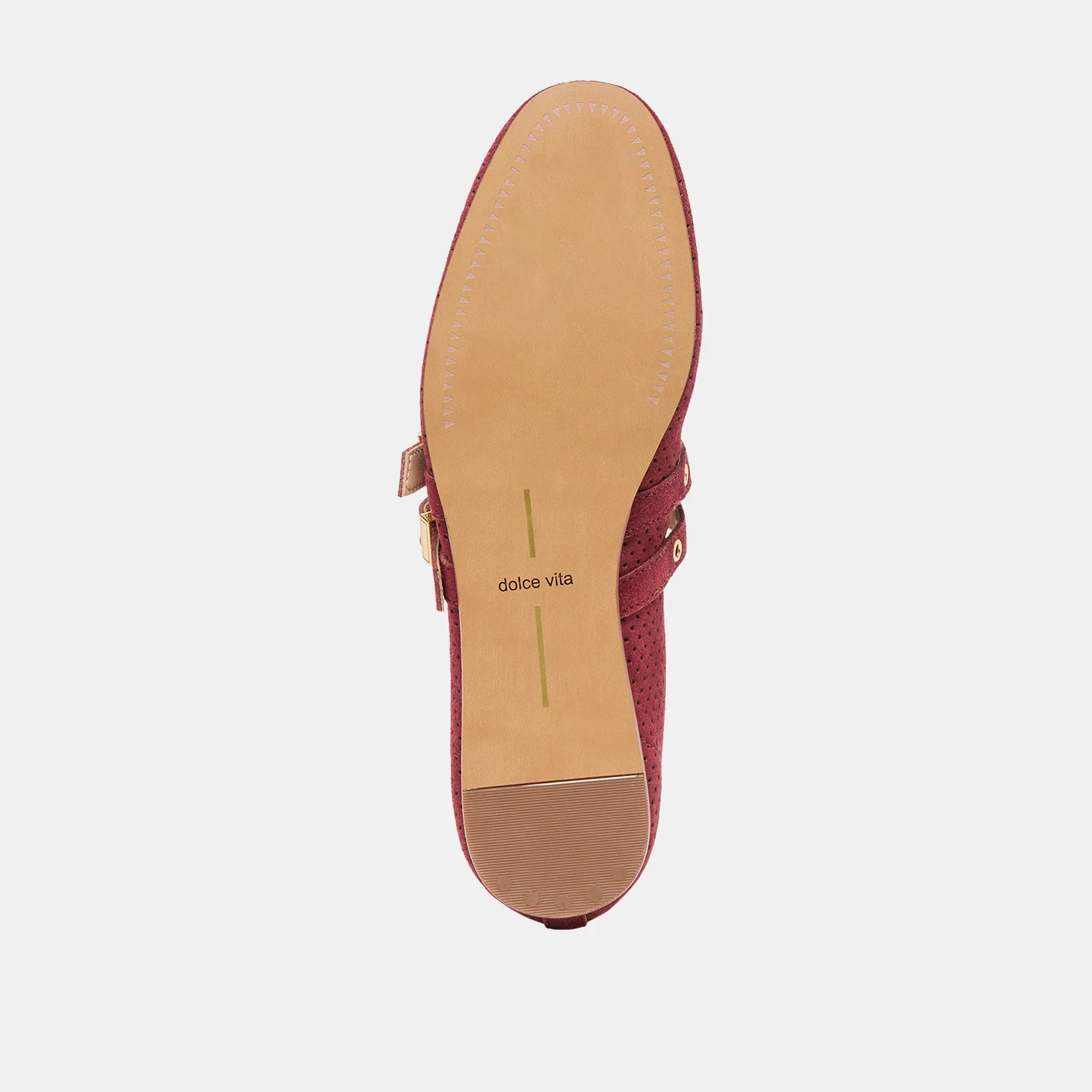 BAYLEE GROMMET OXBLOOD PERF SUEDE - Image 10