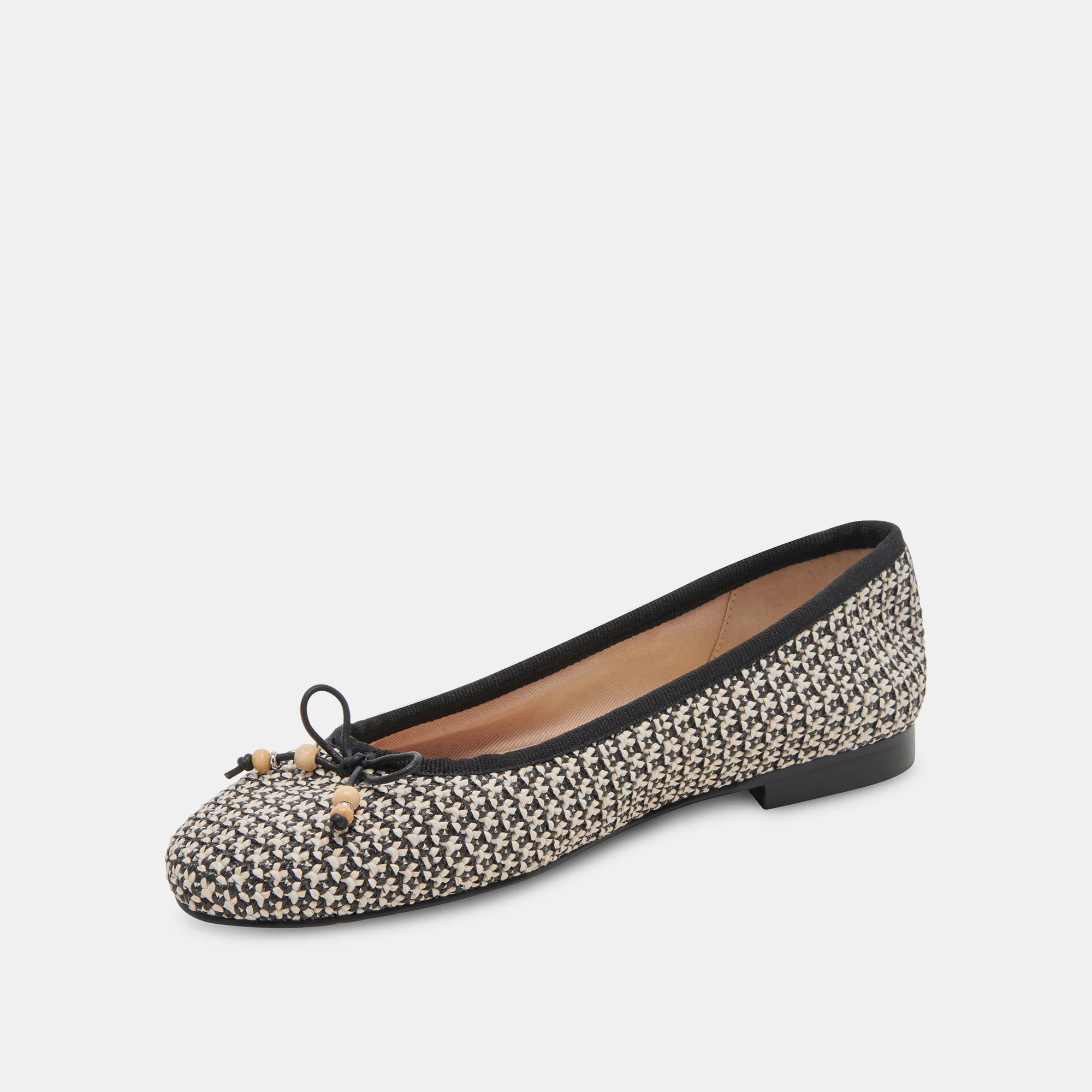 CACY BLACK/WHITE RAFFIA - Image 4