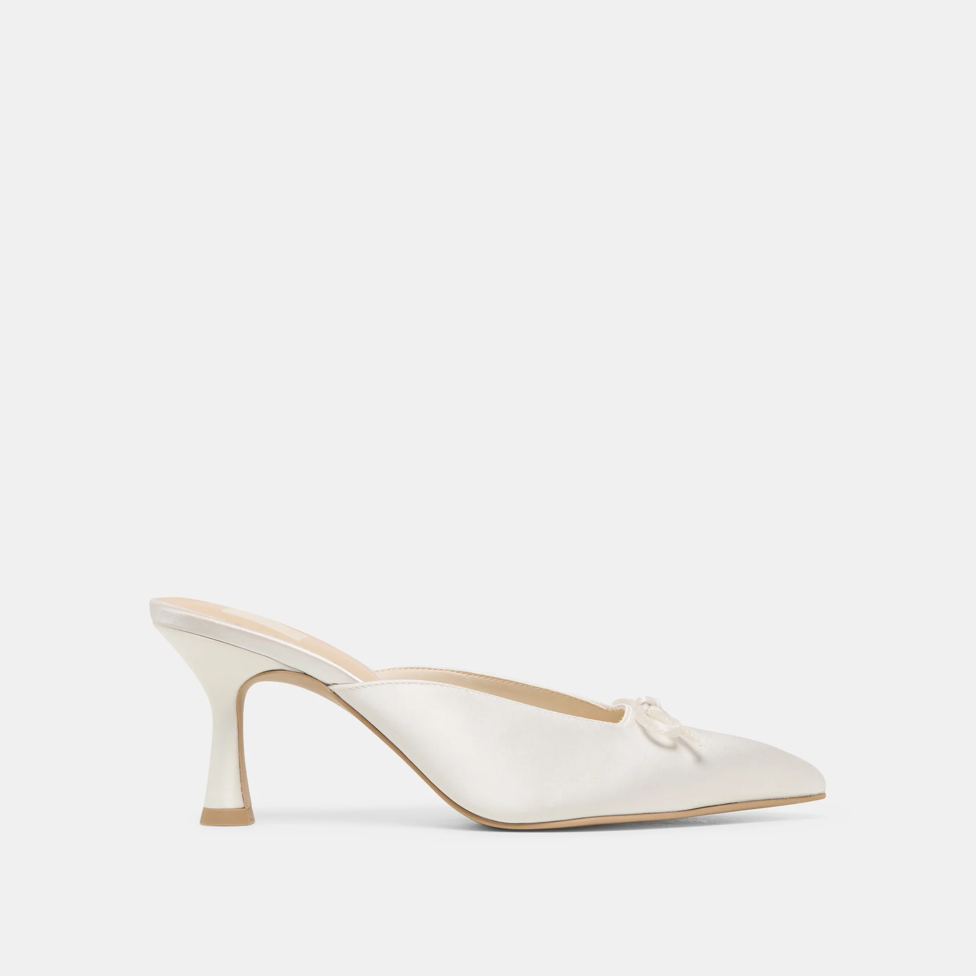CLEO HIGH OFF WHITE SATIN
