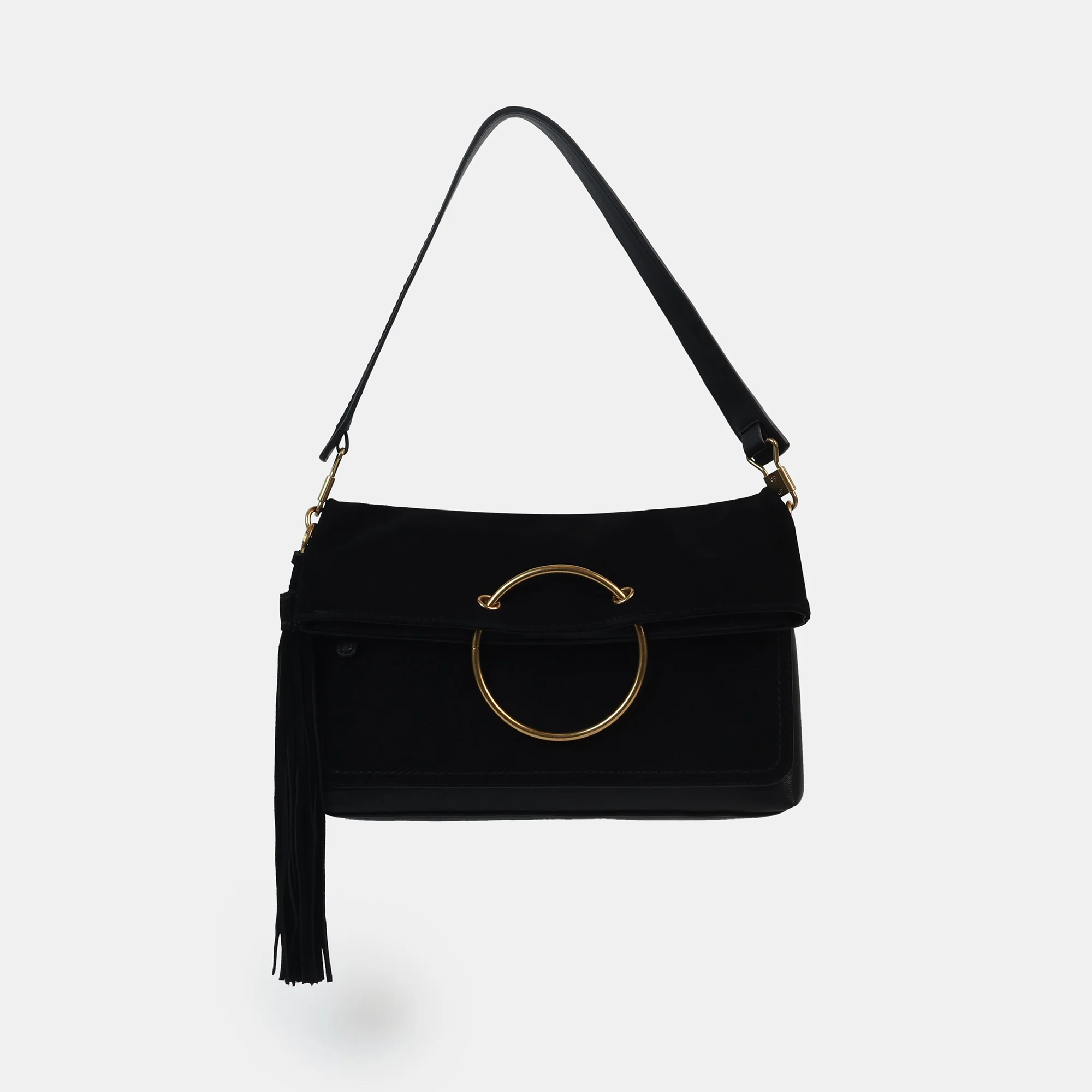 DELILAH BLACK SUEDE