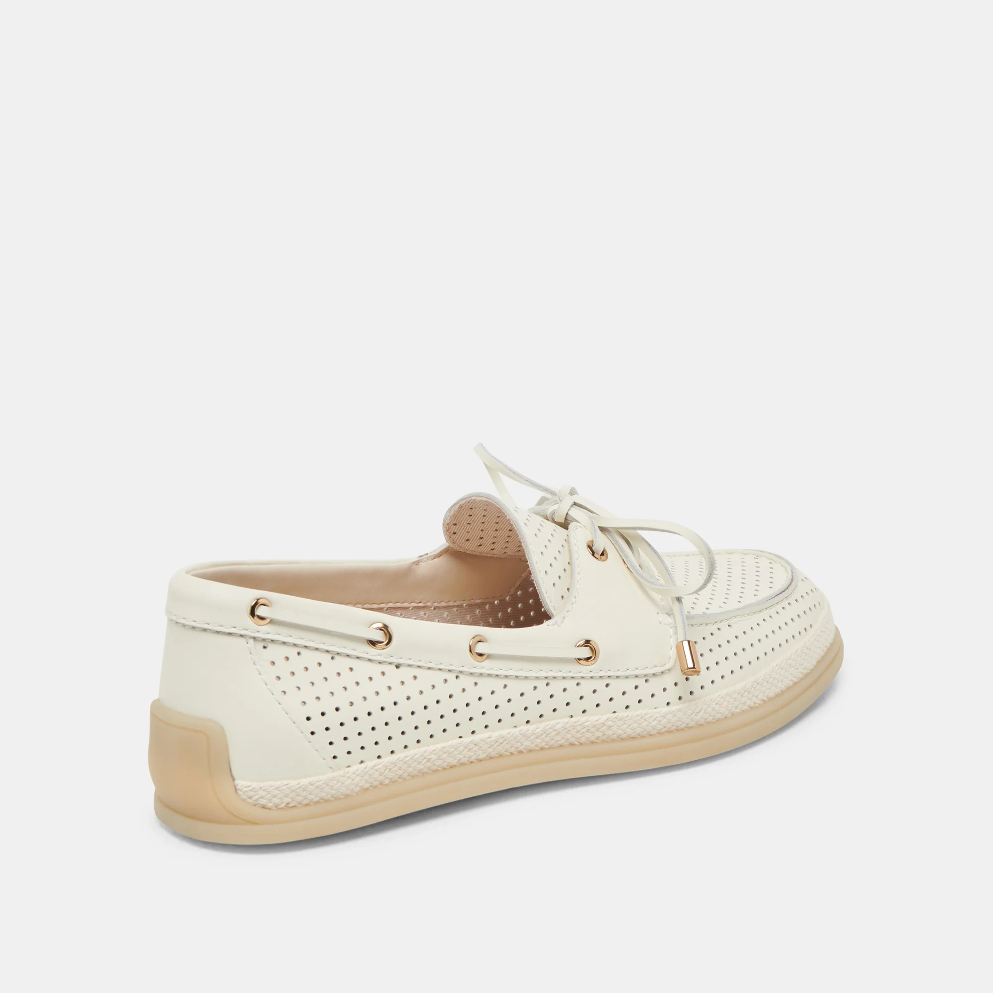 DORIS PERF OFF WHITE LEATHER - Image 3