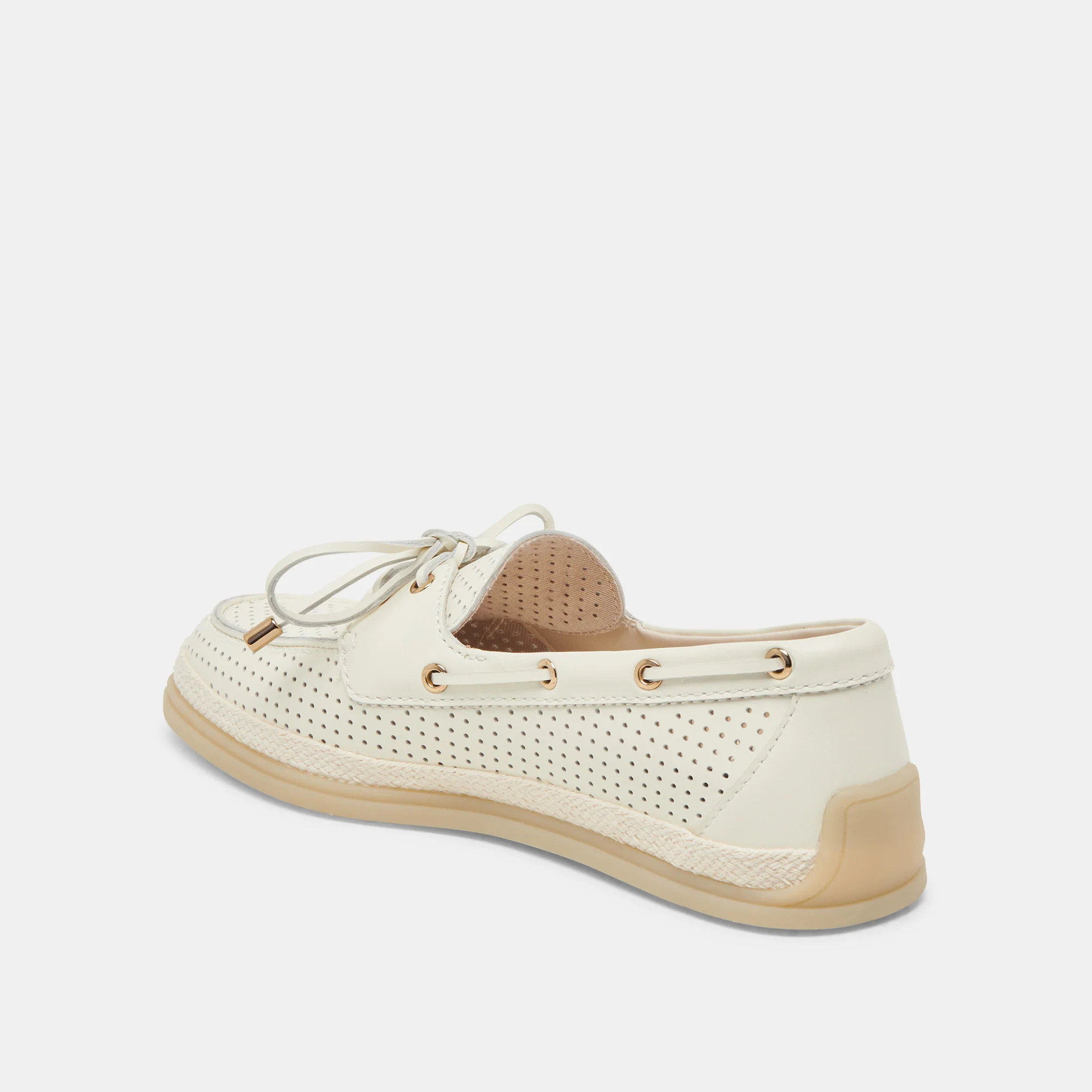 DORIS PERF OFF WHITE LEATHER - Image 5