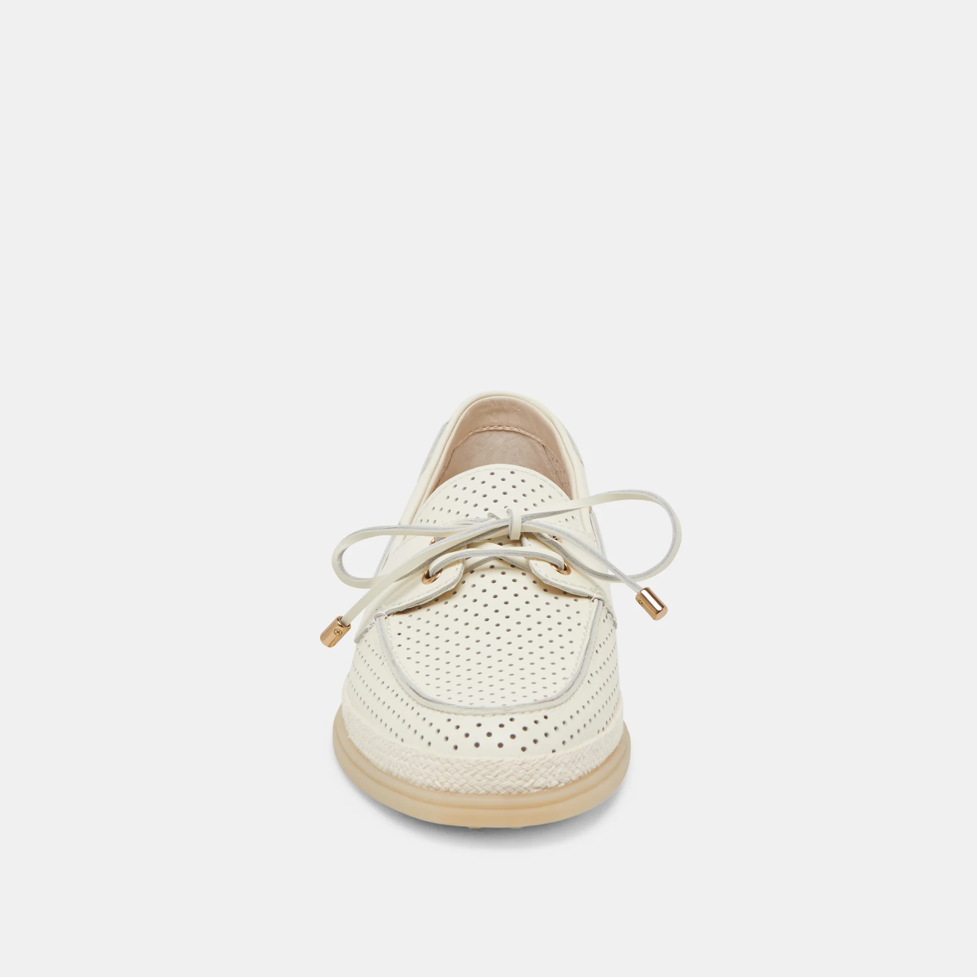 DORIS PERF OFF WHITE LEATHER - Image 6