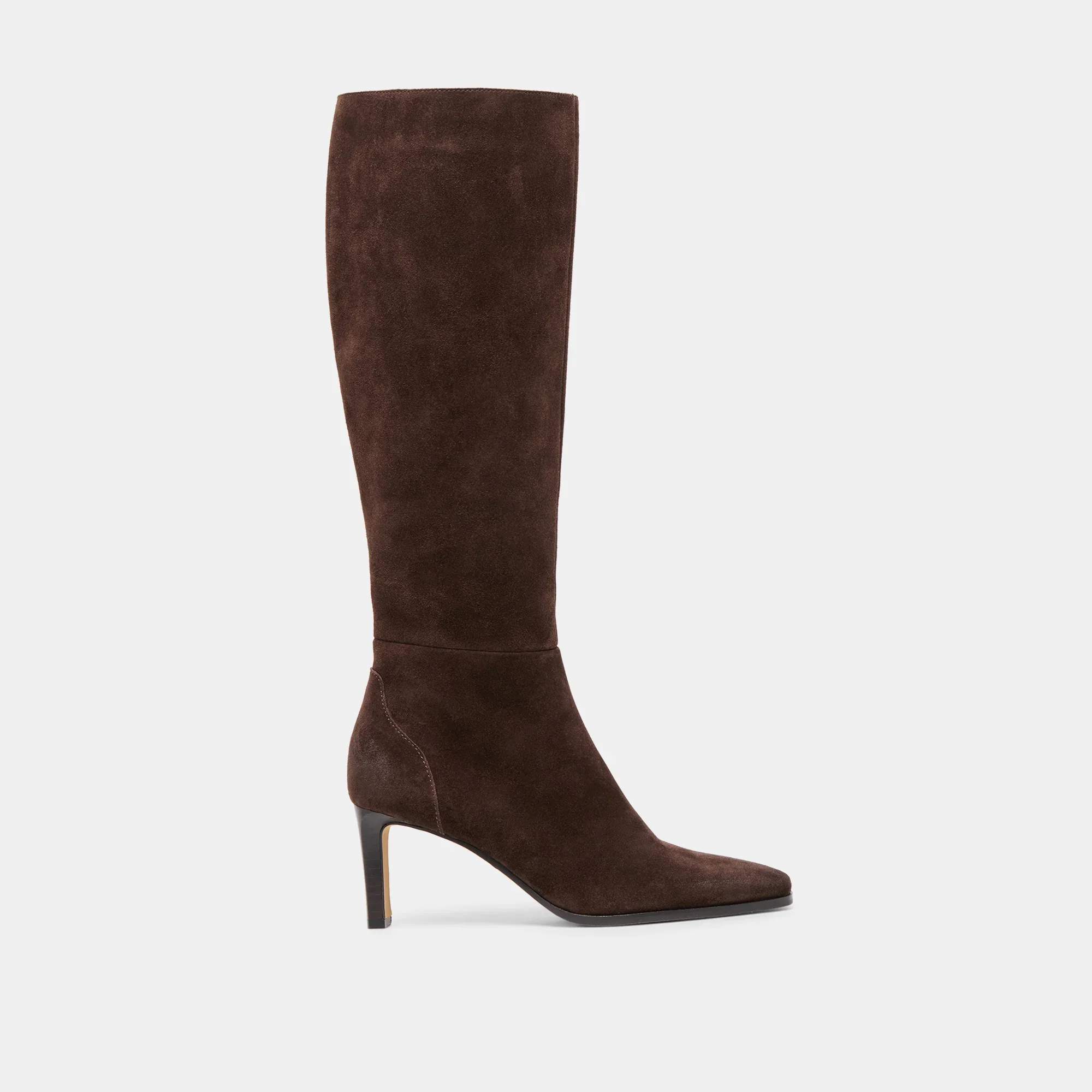 EMMI EXTRA WIDE CALF DARK BROWN SUEDE