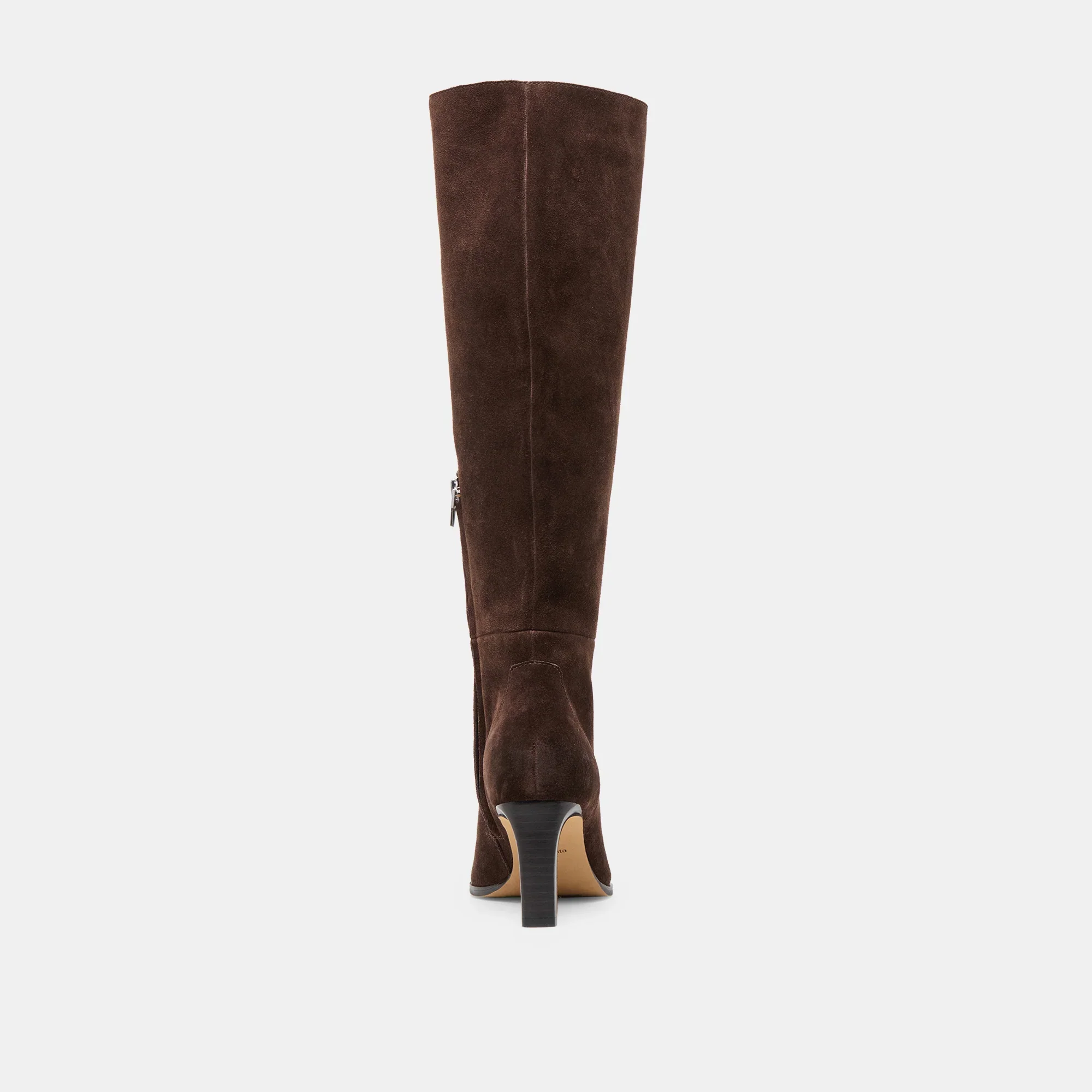 EMMI EXTRA WIDE CALF DARK BROWN SUEDE - Image 8