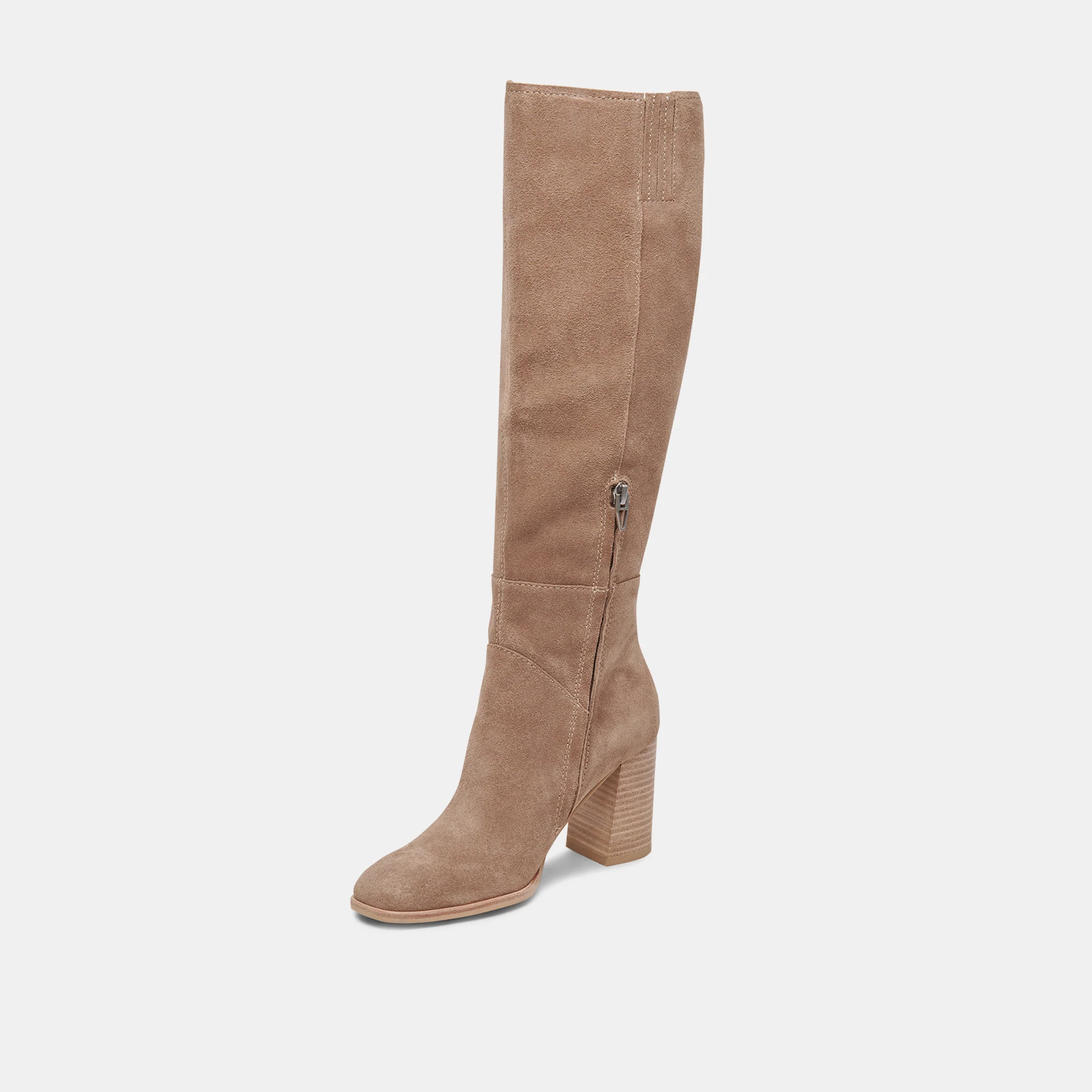 FYNN WIDE CALF TRUFFLE SUEDE - Image 8