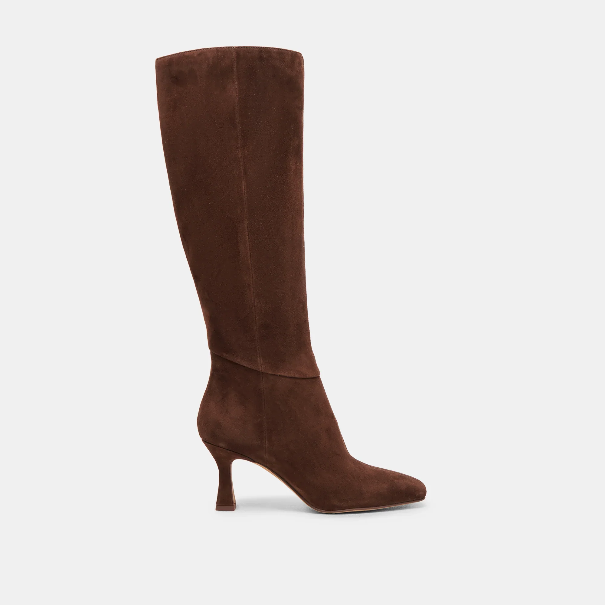 GYRA EXTRA WIDE CALF DARK BROWN SUEDE