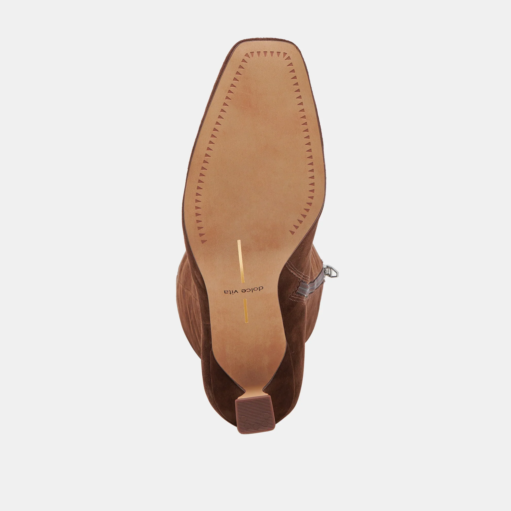 GYRA EXTRA WIDE CALF DARK BROWN SUEDE - Image 11