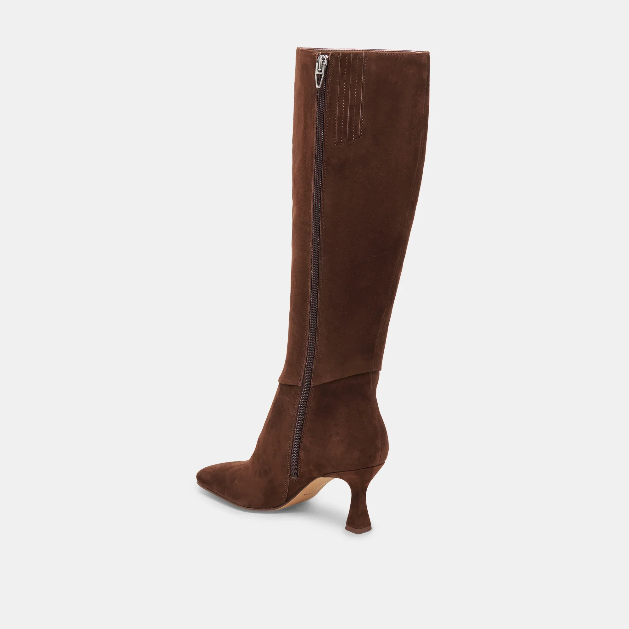GYRA EXTRA WIDE CALF DARK BROWN SUEDE - Image 13