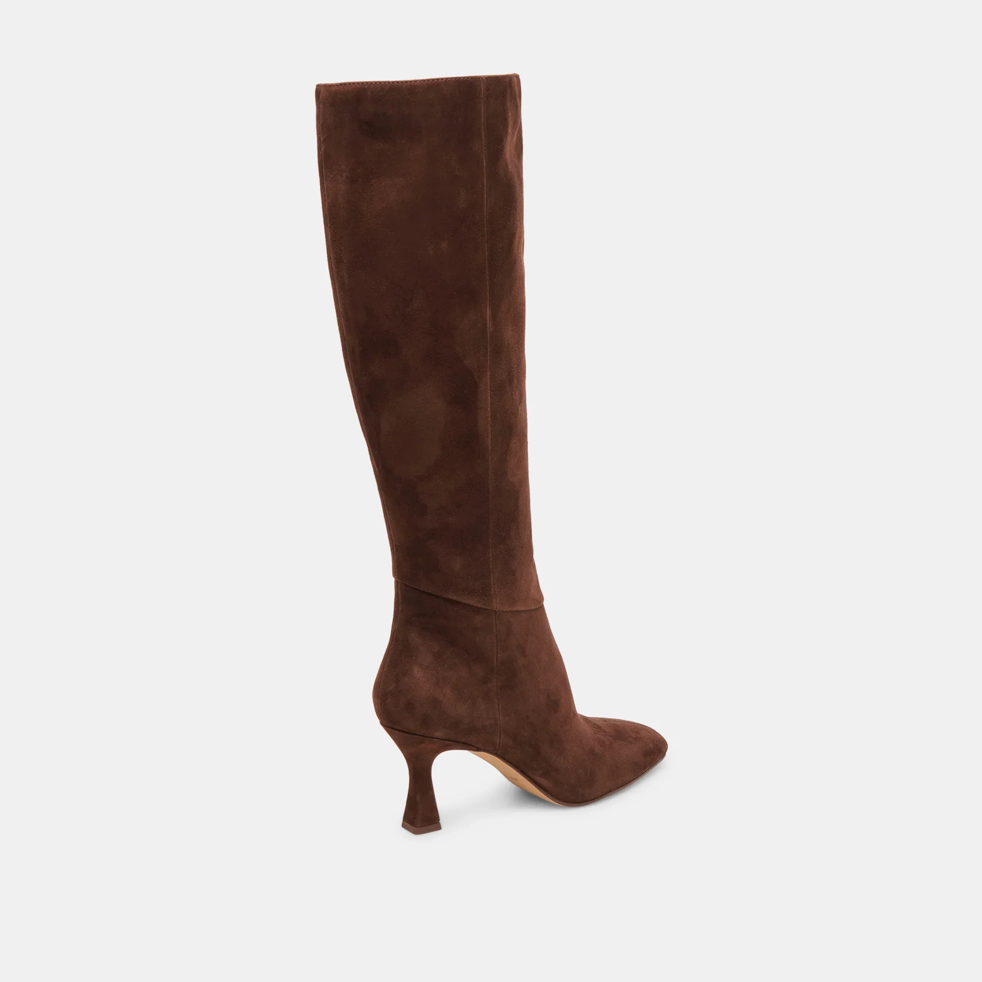 GYRA EXTRA WIDE CALF DARK BROWN SUEDE - Image 5