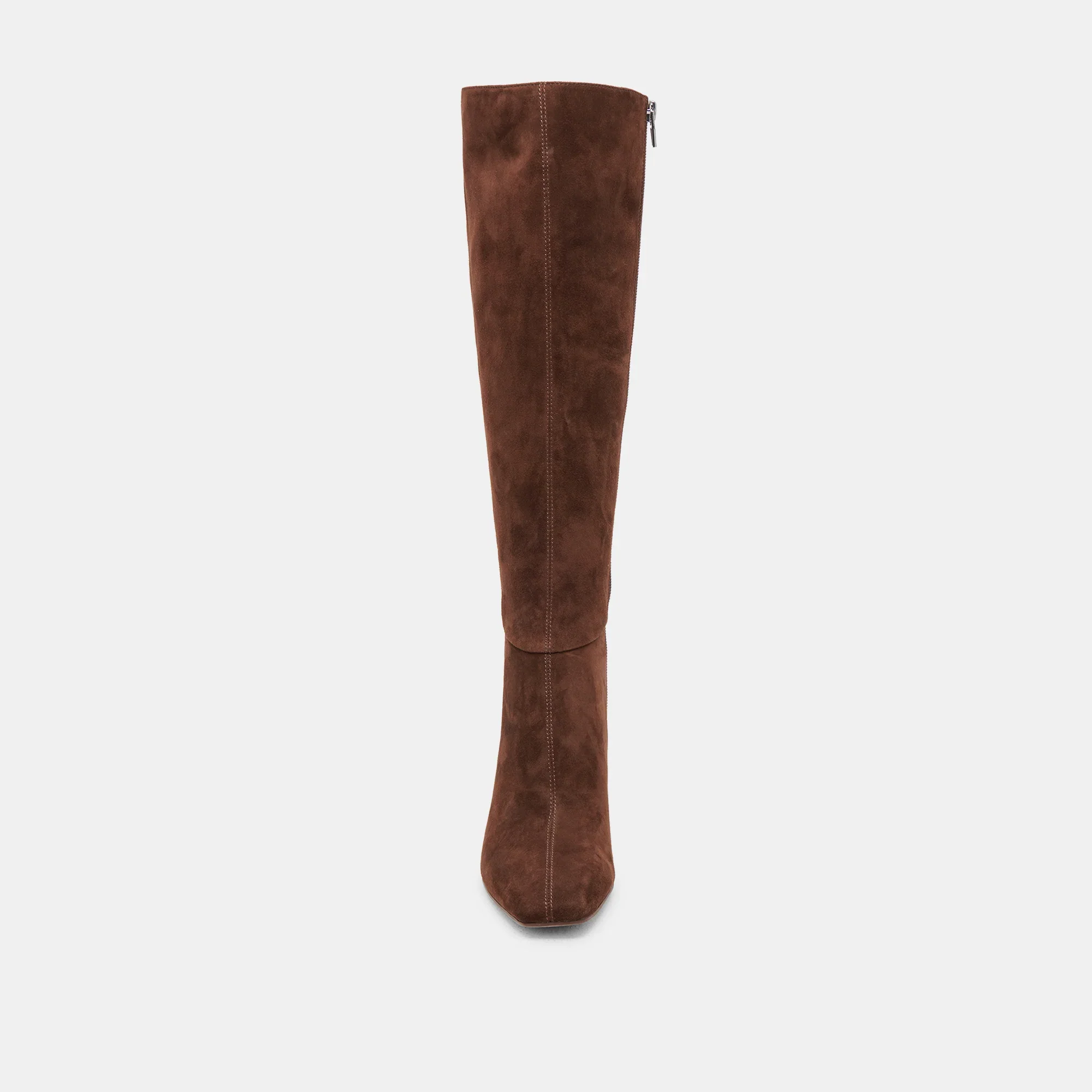 GYRA EXTRA WIDE CALF DARK BROWN SUEDE - Image 6