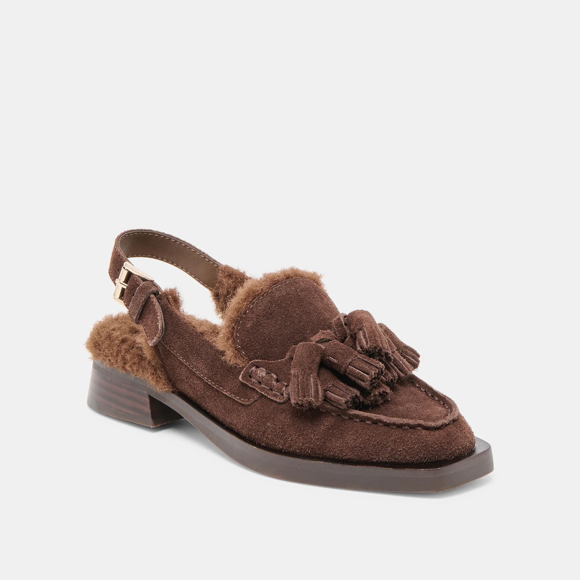 HAMLIT PLUSH DARK BROWN SUEDE - Image 3