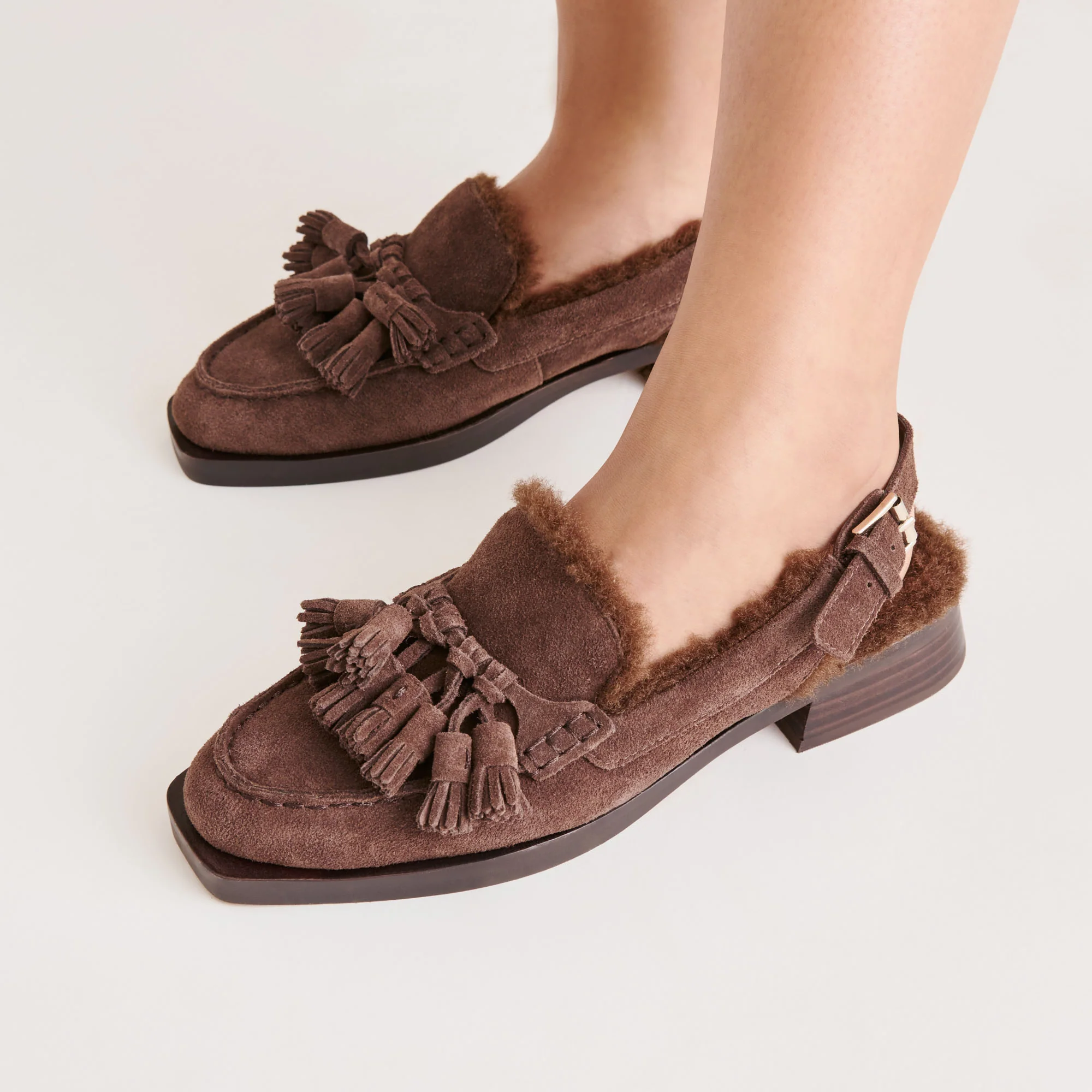 HAMLIT PLUSH DARK BROWN SUEDE - Image 6