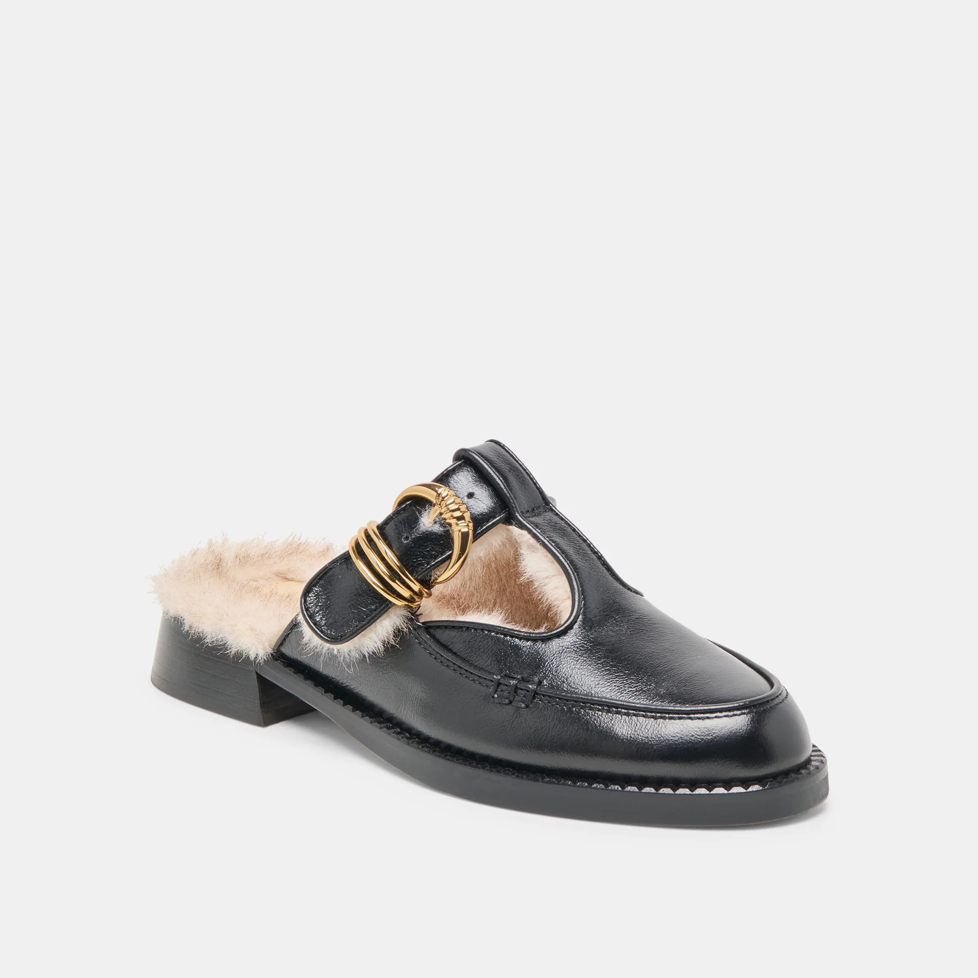 HARLAH PLUSH BLACK LEATHER - Image 2
