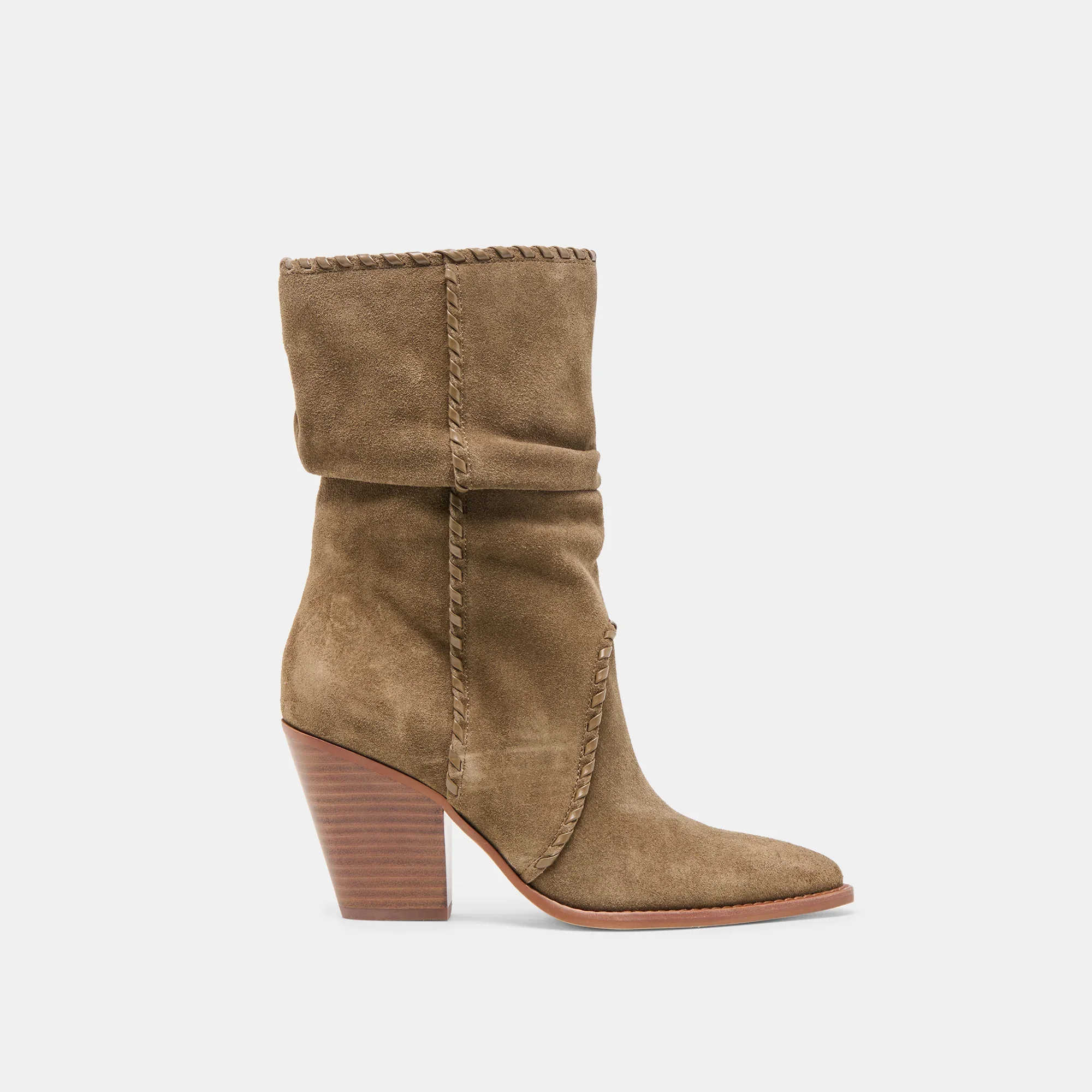 JULITH OLIVE SUEDE