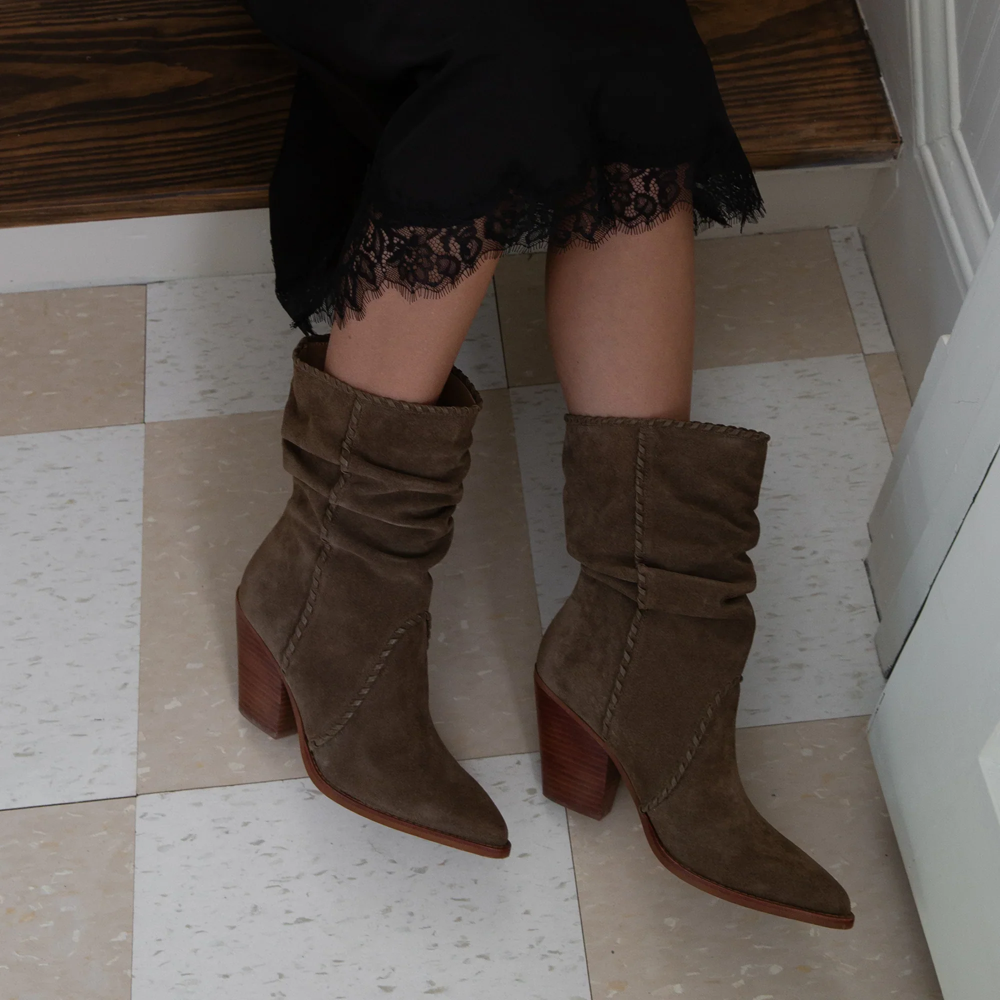 JULITH OLIVE SUEDE - Image 6