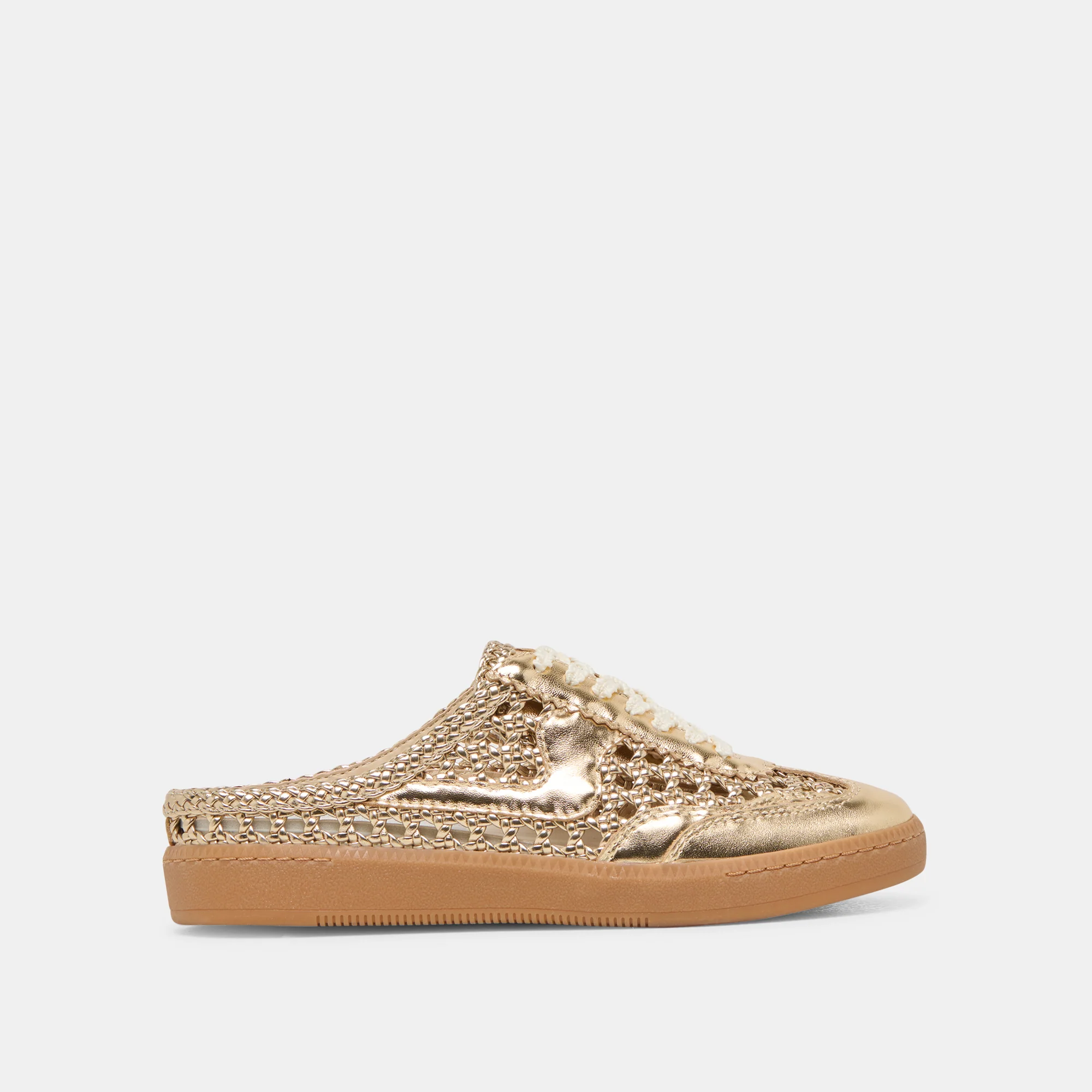 NOTICE SLIDE WOVEN GOLD WOVEN