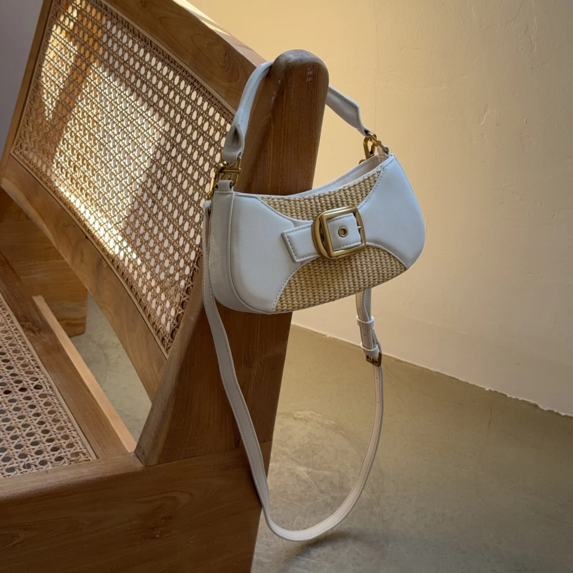 NUALA WHITE MULTI RAFFIA - Image 6