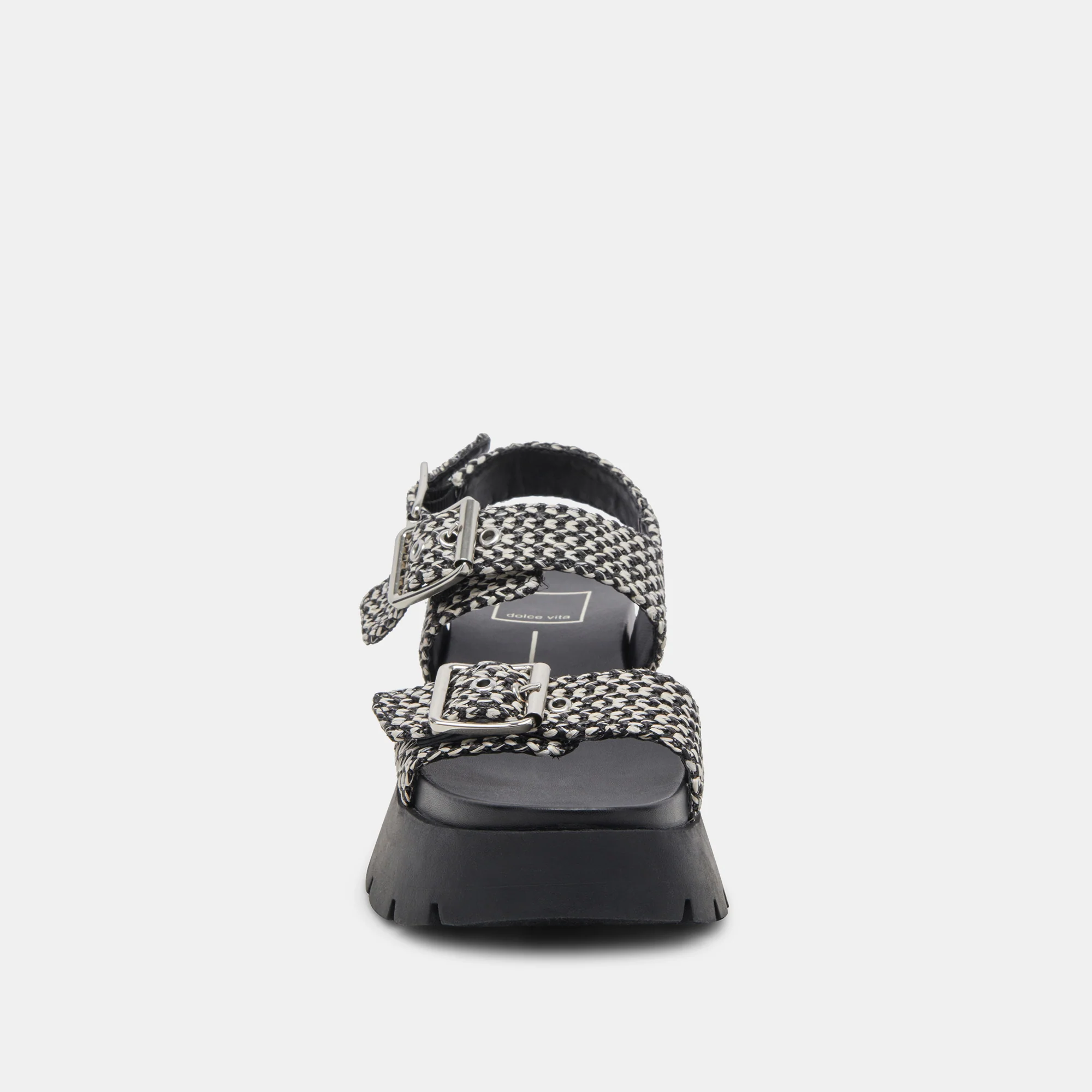 PALDA BLACK/WHITE RAFFIA - Image 8