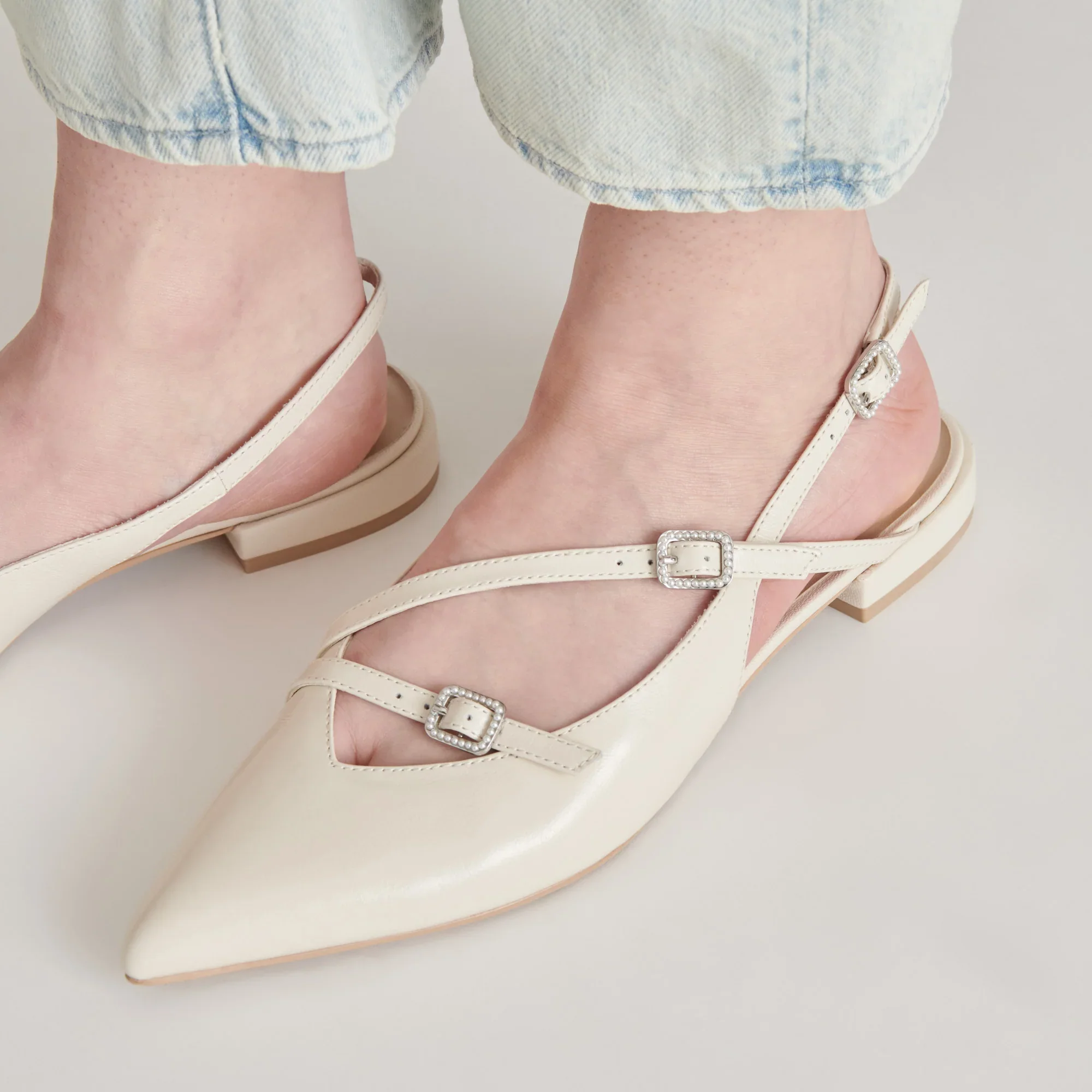 PAMLA PEARL IVORY CRINKLE PATENT - Image 4
