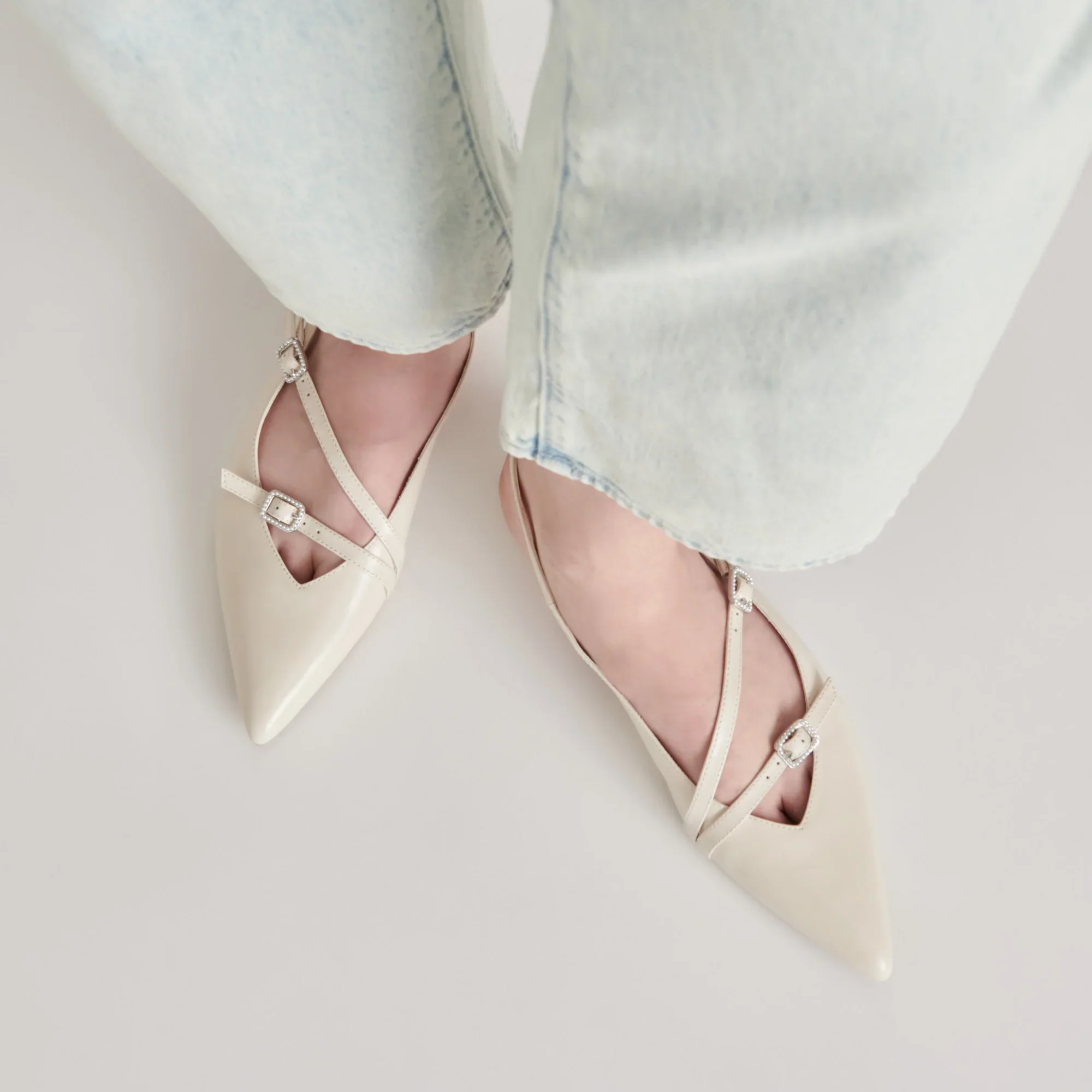 PAMLA PEARL IVORY CRINKLE PATENT - Image 6