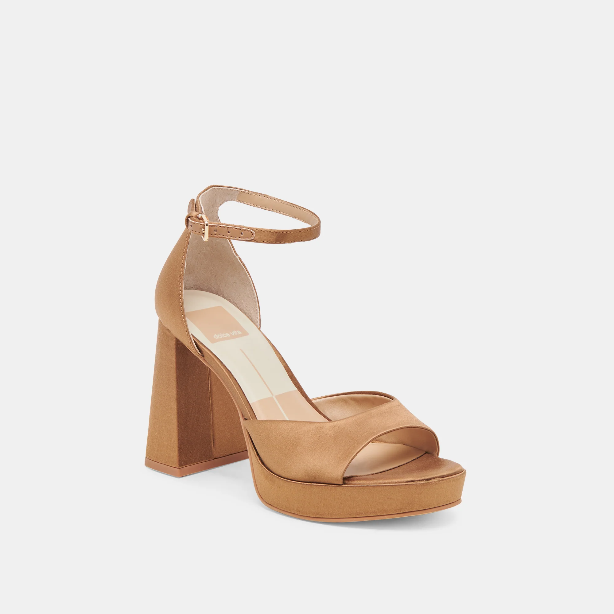 PANDRO MID BROWN SATIN - Image 3