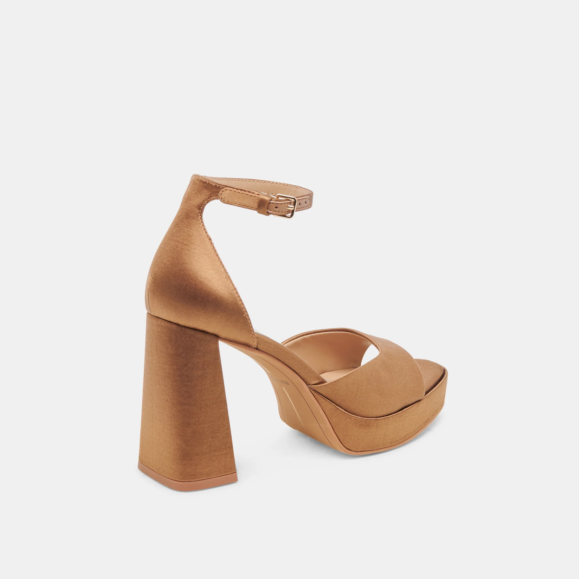 PANDRO MID BROWN SATIN - Image 5