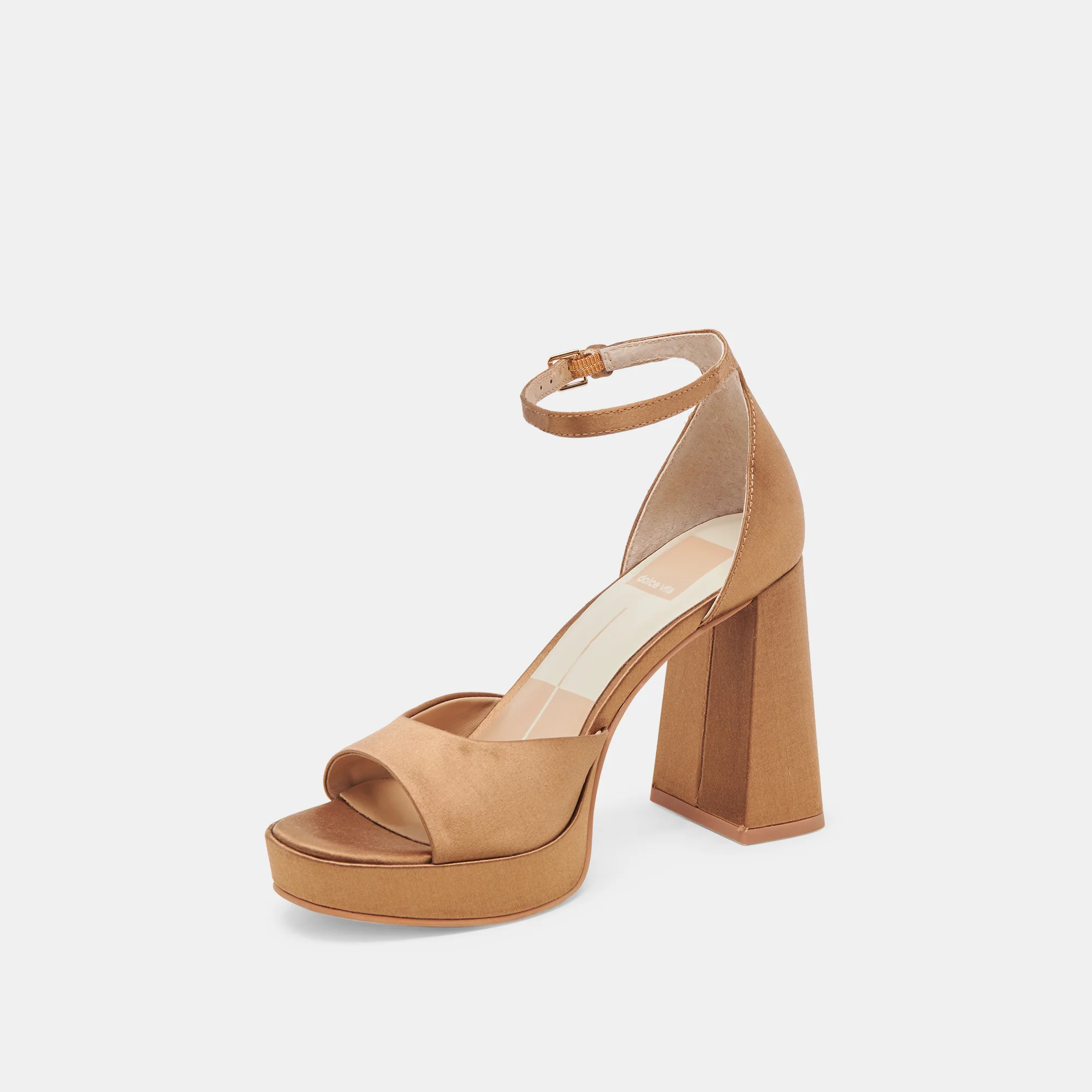 PANDRO MID BROWN SATIN - Image 6