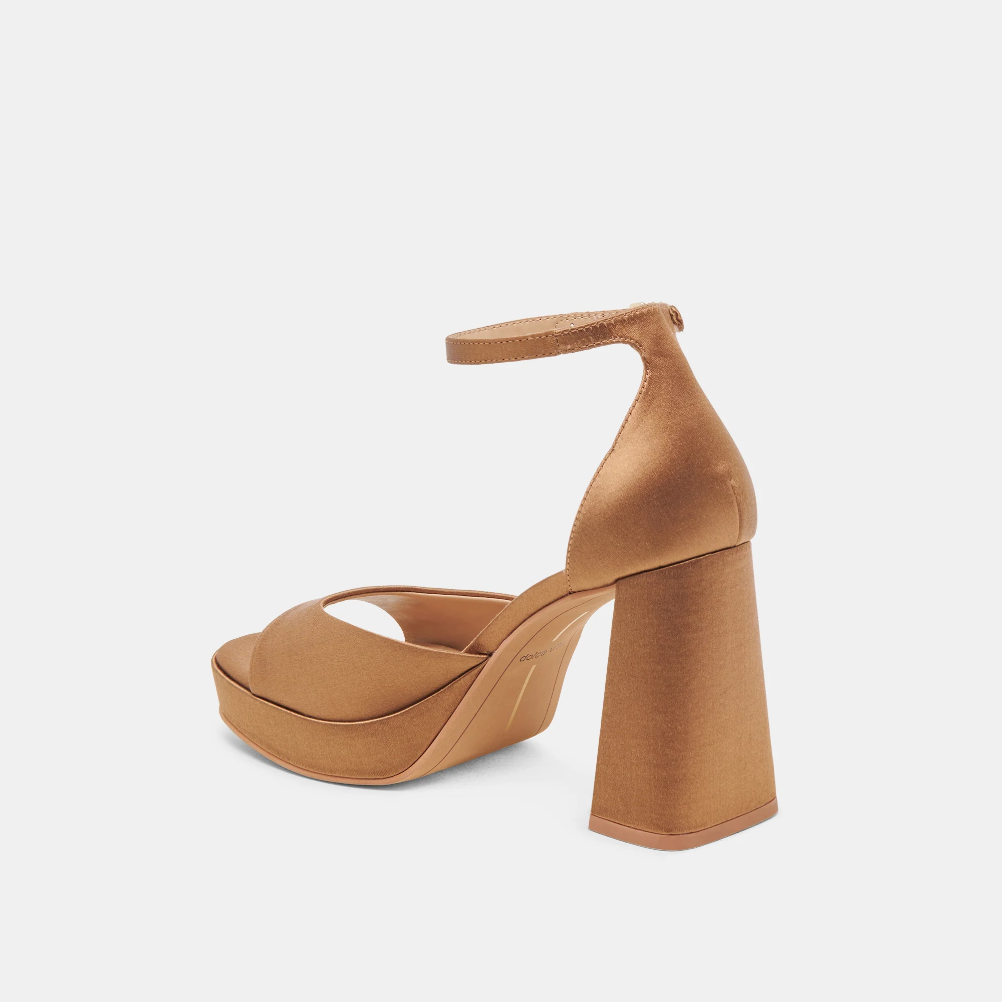 PANDRO MID BROWN SATIN - Image 7