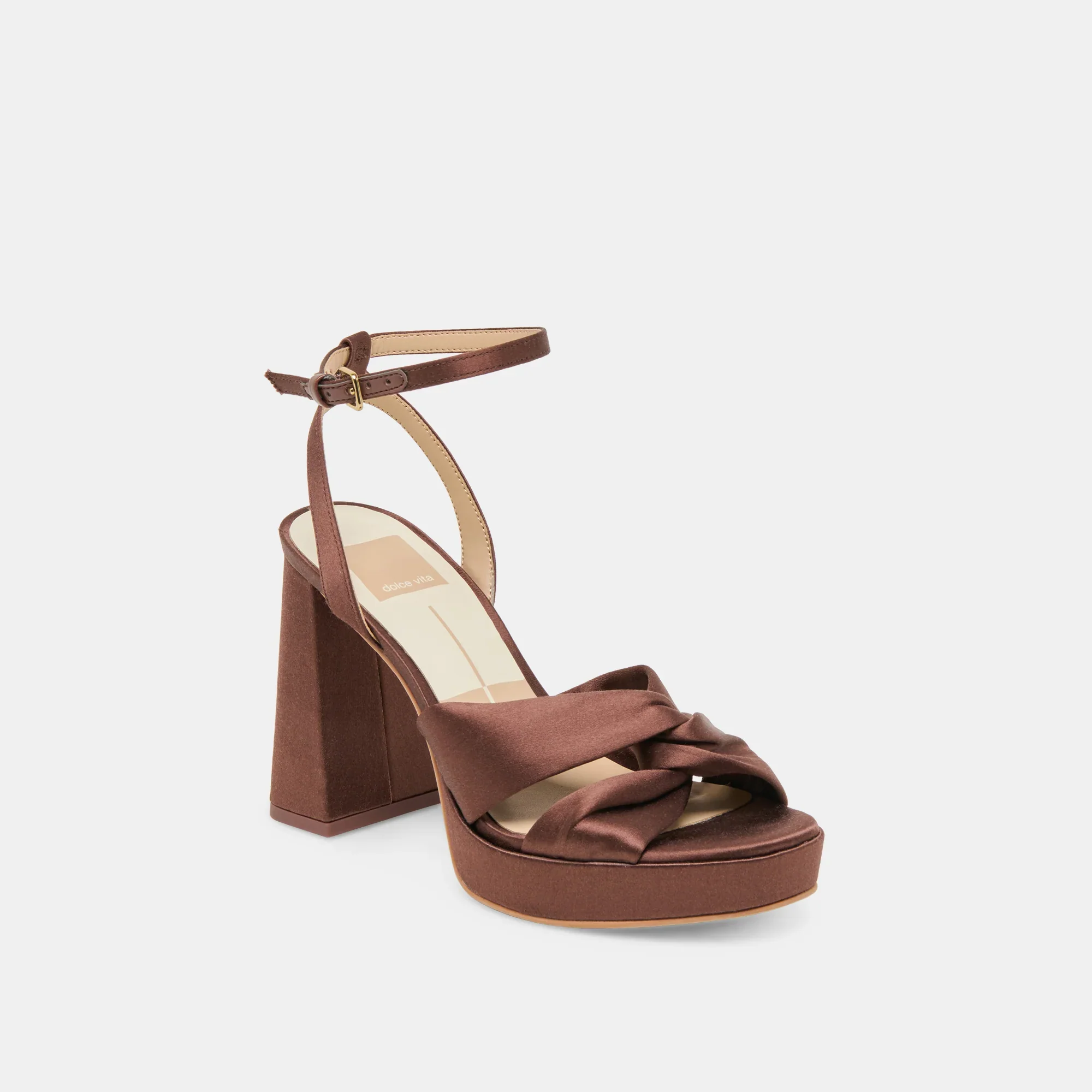 PARLO MID BROWN SATIN - Image 3