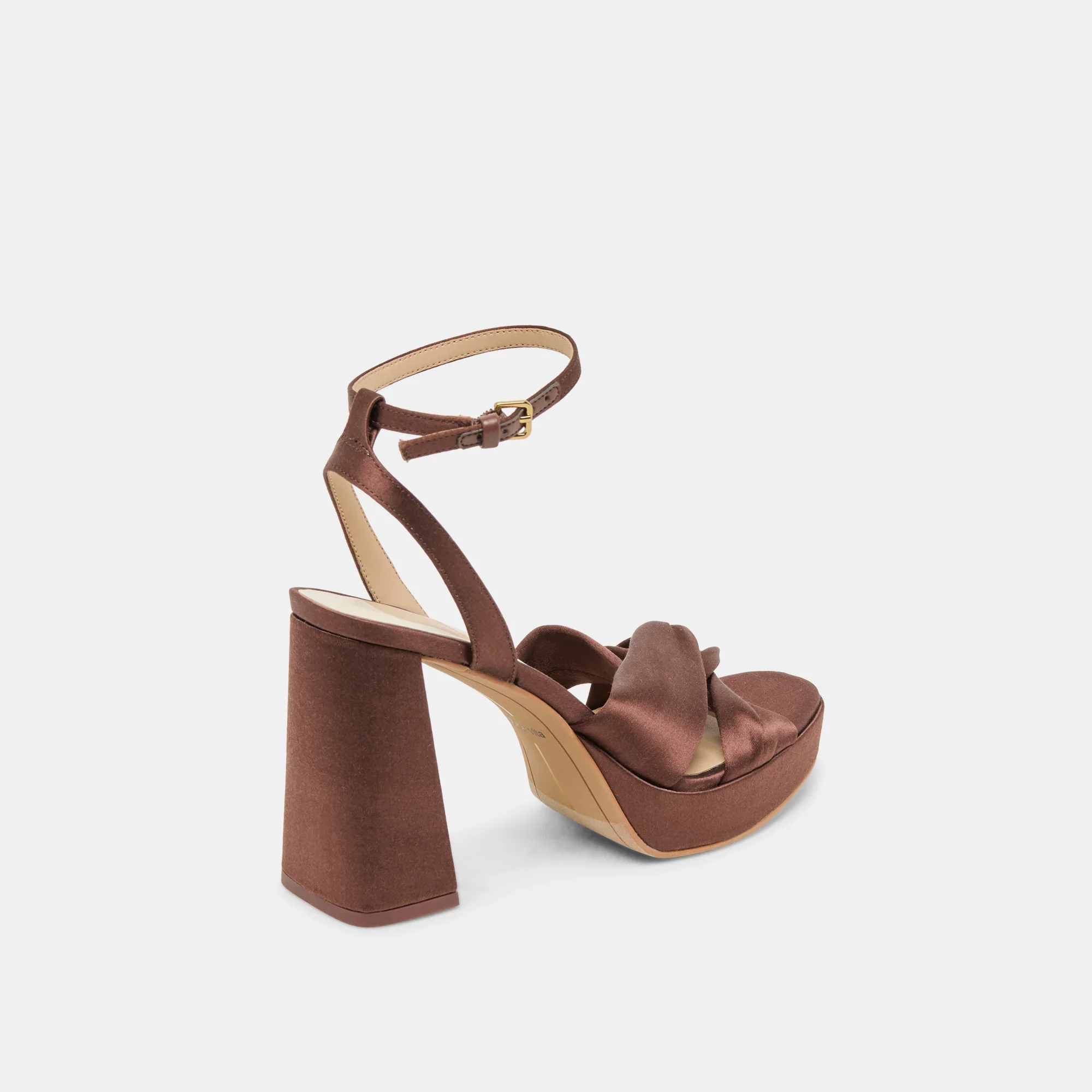 PARLO MID BROWN SATIN - Image 5
