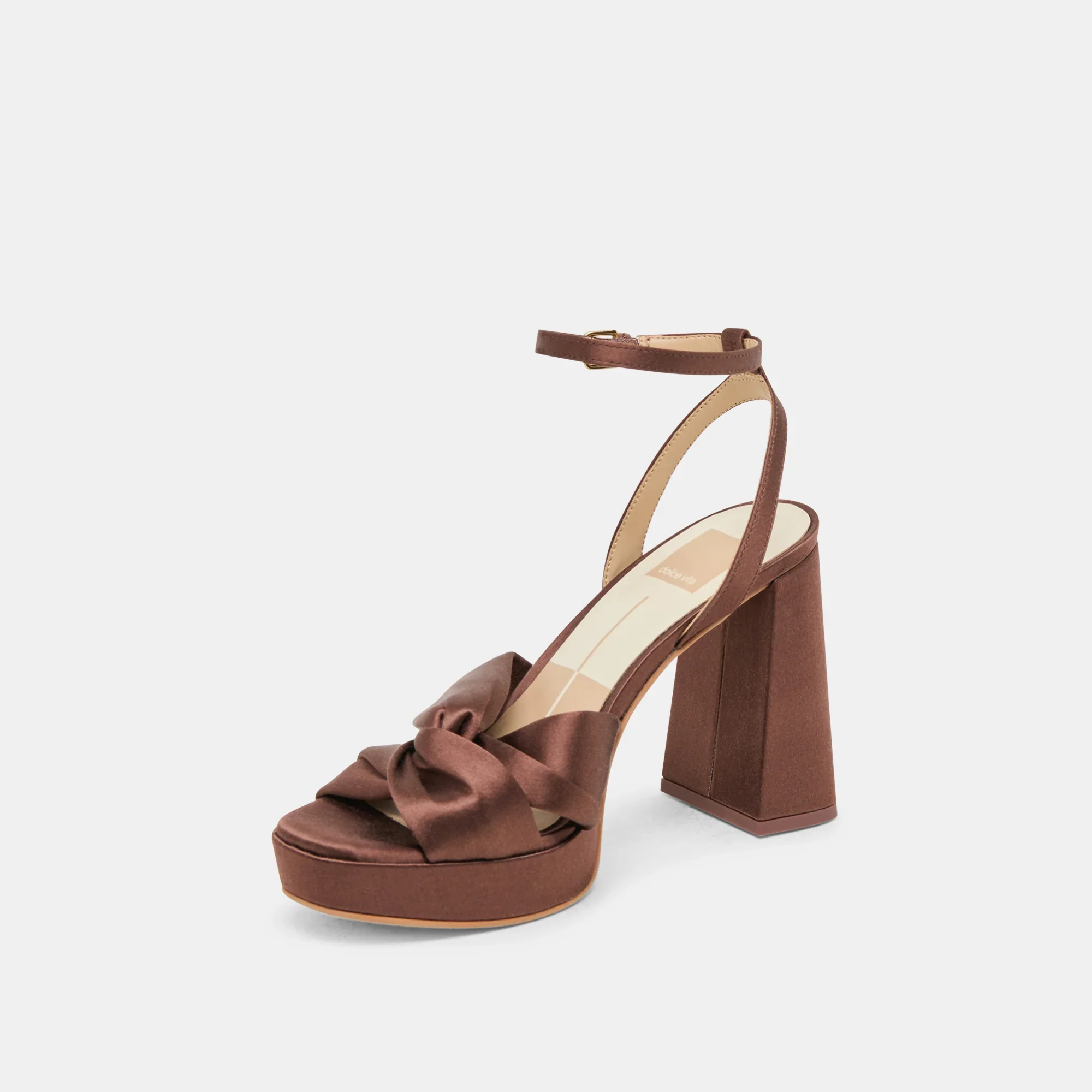 PARLO MID BROWN SATIN - Image 6